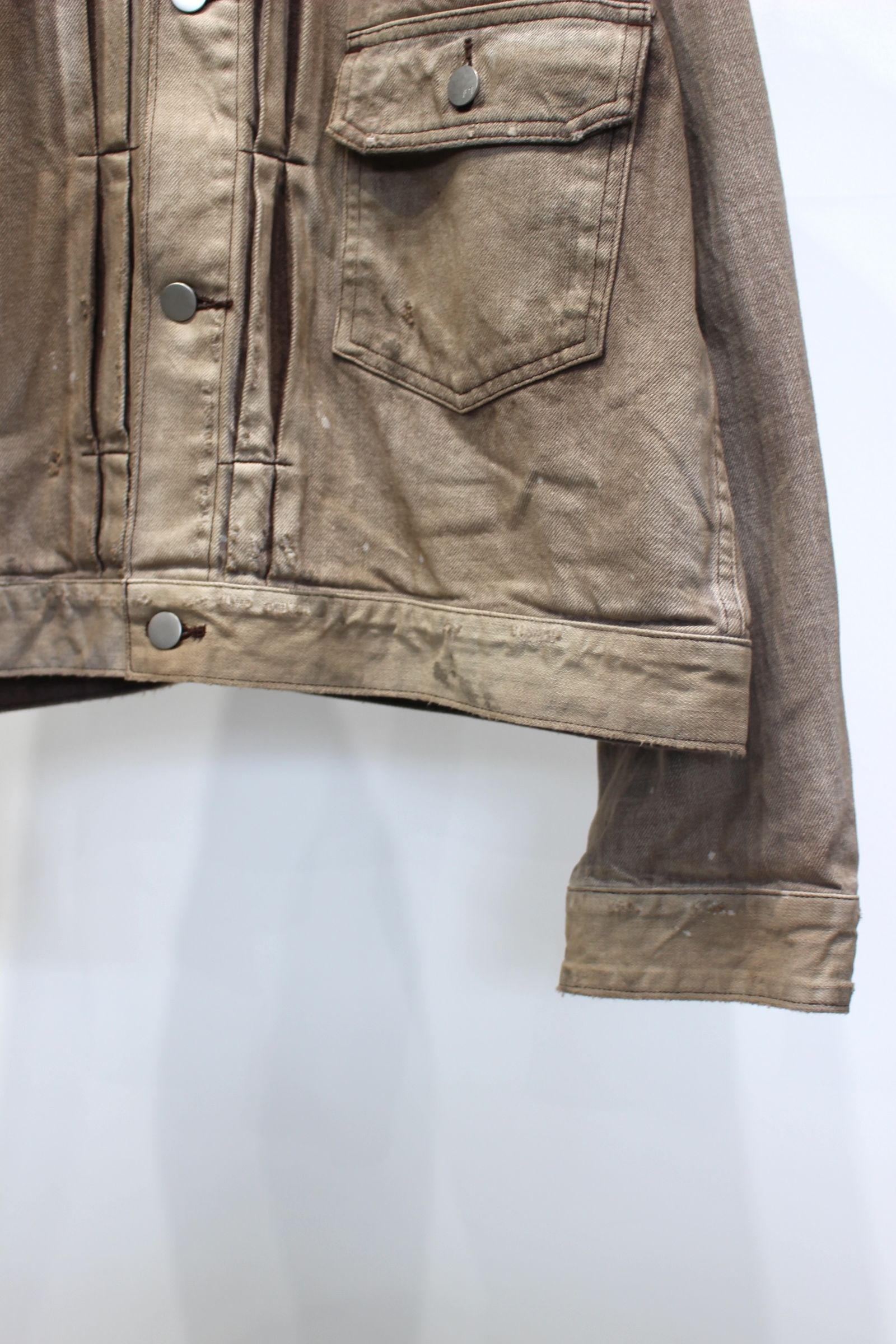 AGING DENIM JACKET | BROWN | デニムジャケット