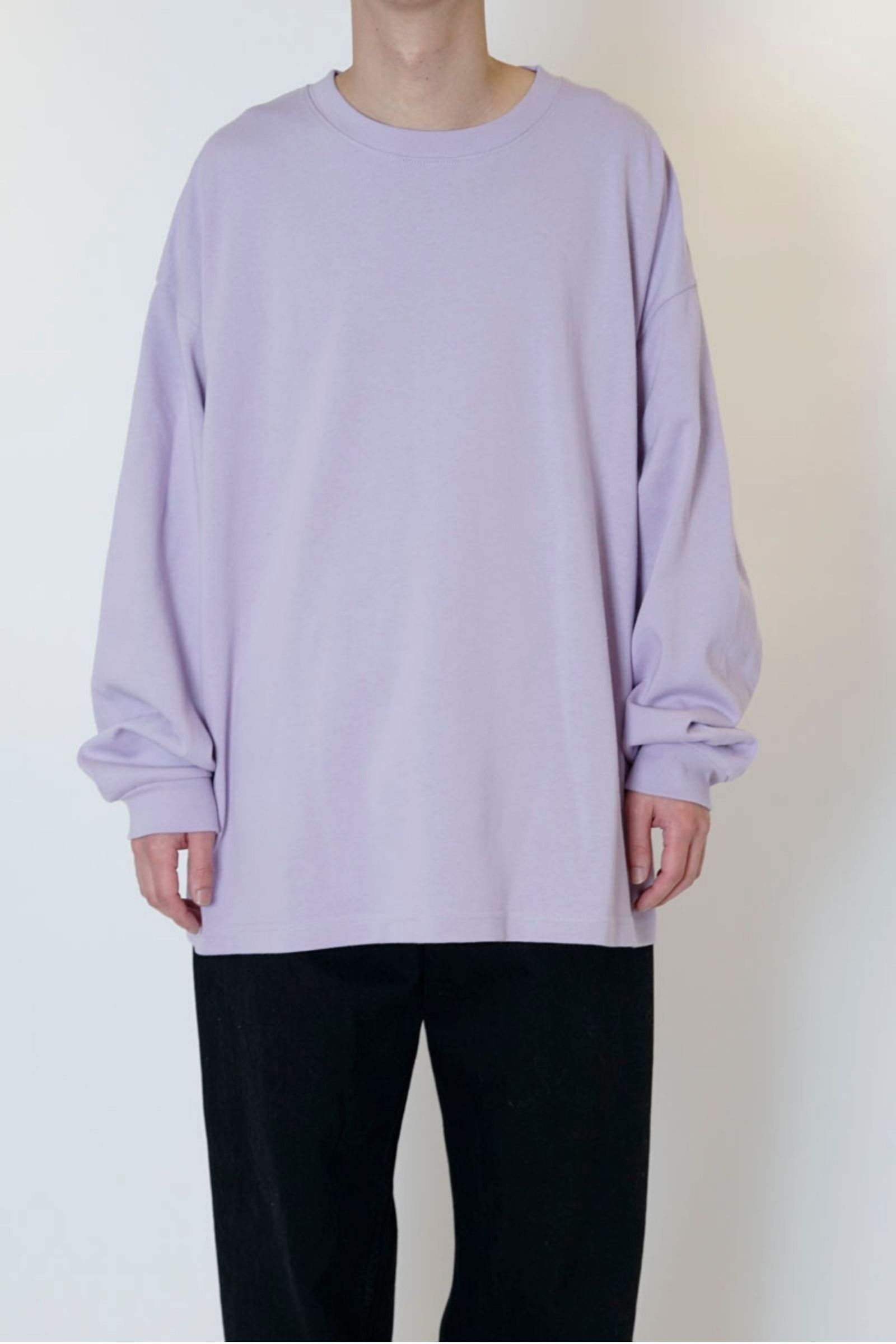 WIDE L/S TEE/LAVENDER