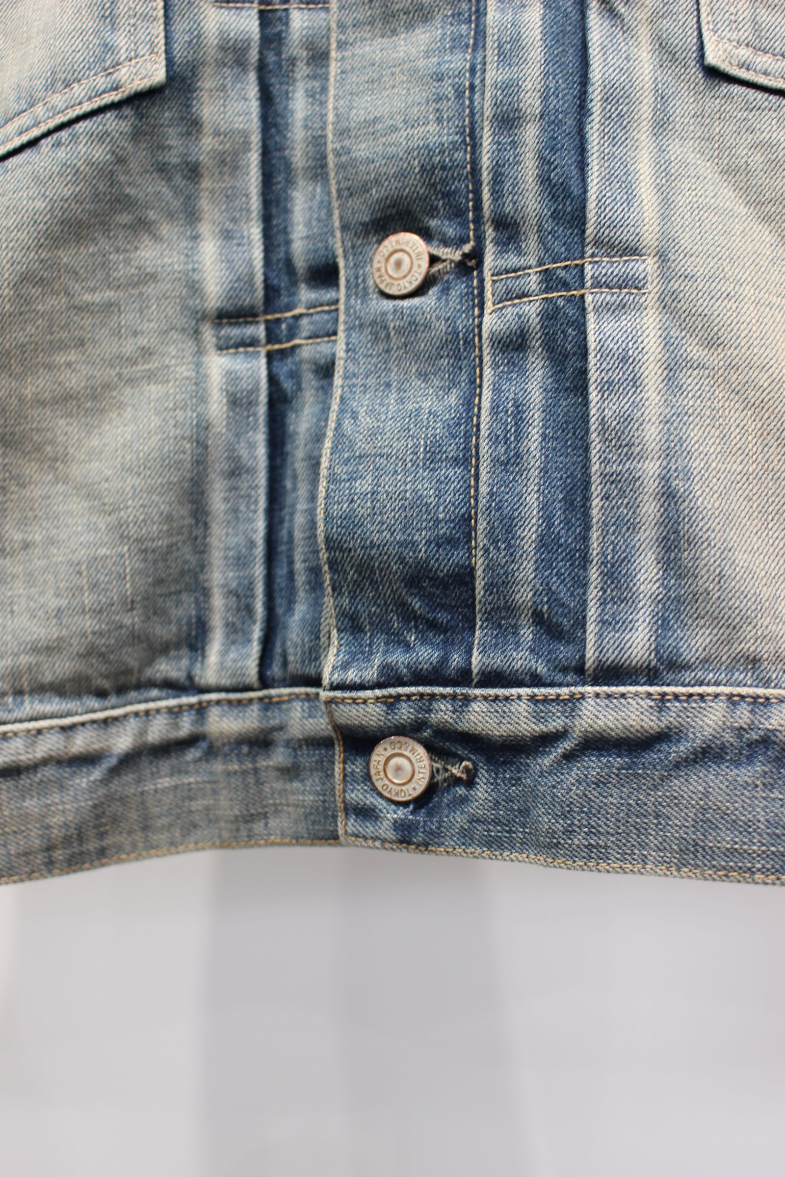 [ラスト1点] CLASSIC VINTAGE "2ND" SHUTTLE DENIM SIDE PANEL JACKET | C.NAVY | デニムジャケット