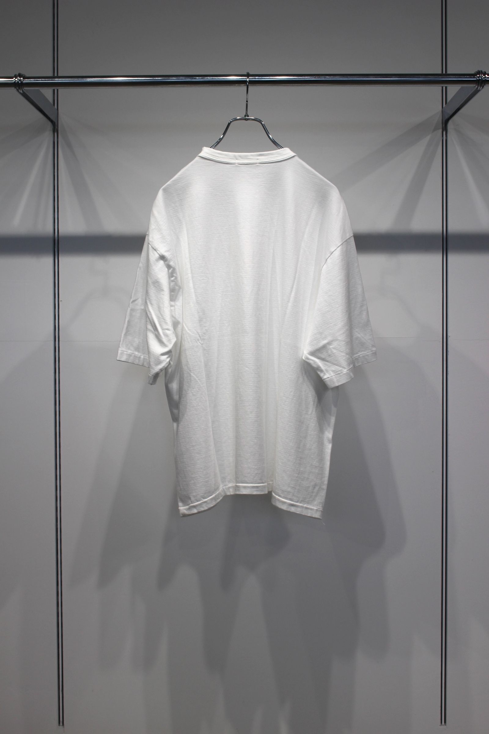 SEA ISLAND TOMPKINS LOOP JERSEY HYPER BIG BINDER NECK TUBE TEE | WHITE | カットソー