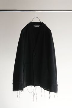 W/S COLLARLESS JACKET/BLACK
