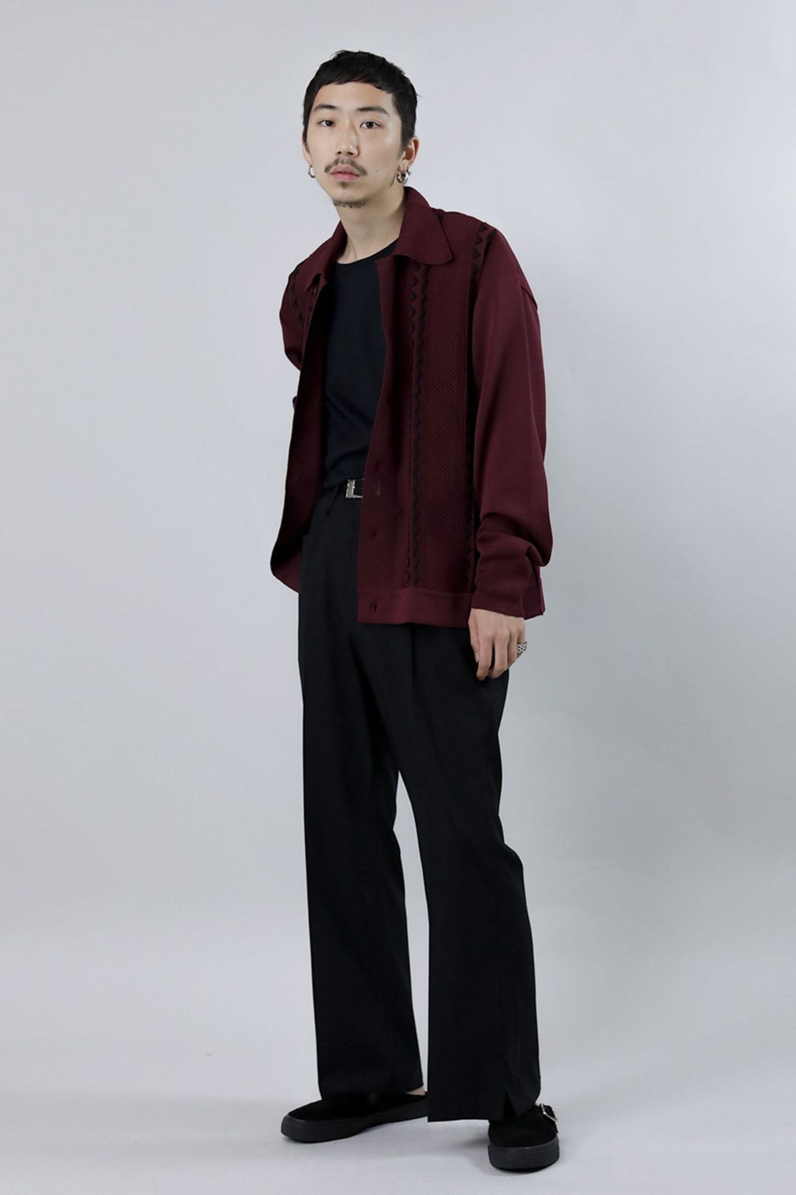 PE WEATHER STRECH FLARE PT/フレアパンツ