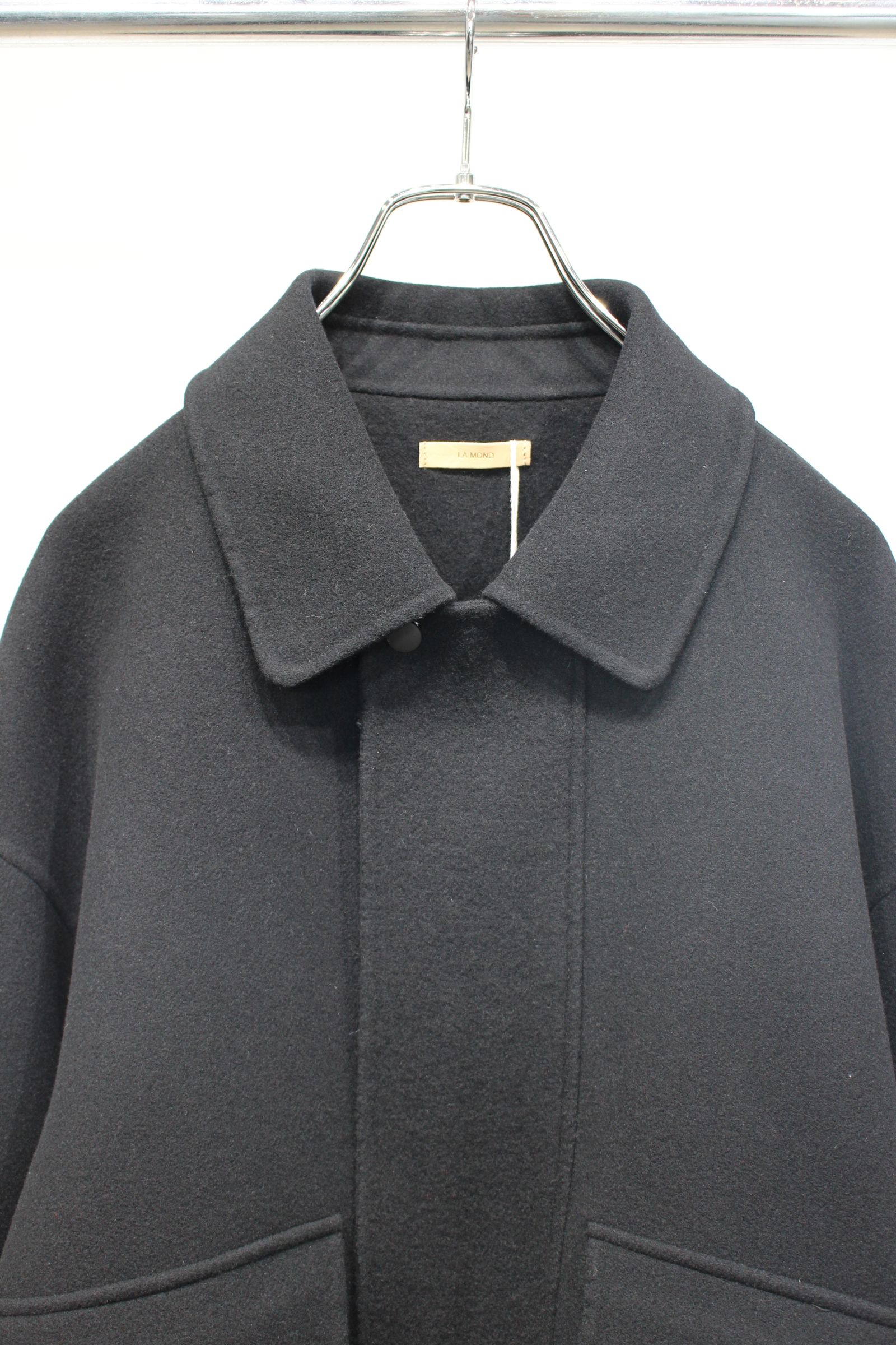 DOUBLE WEAVE WOOL BLOUSON | BLACK | ウールブルゾン