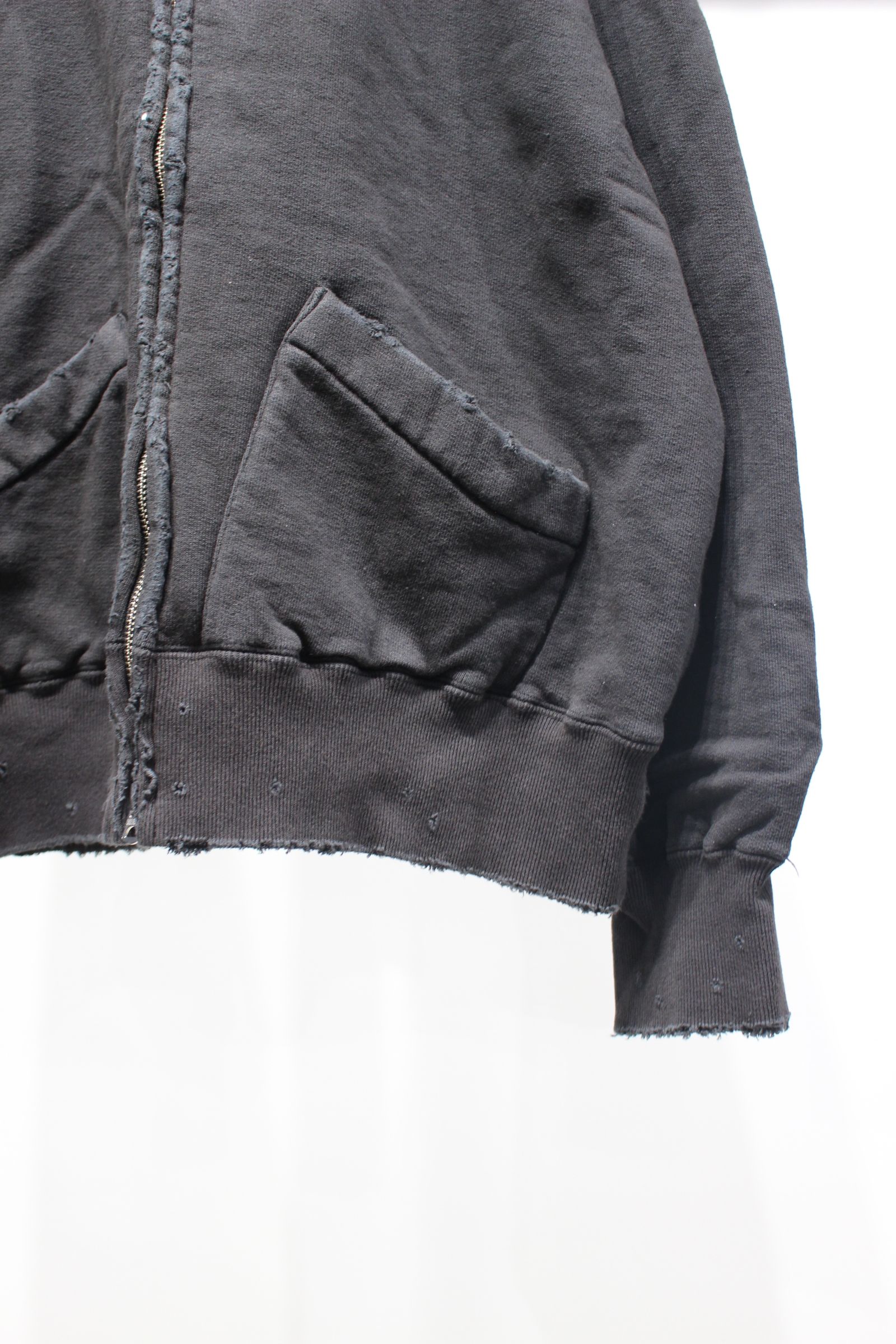 ZIP UP HOODIE | BLACK | フーディー