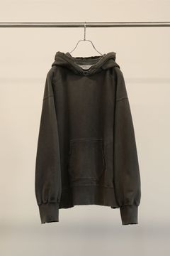 DYED DAMAGE HOODIE | BLACK | フーディー