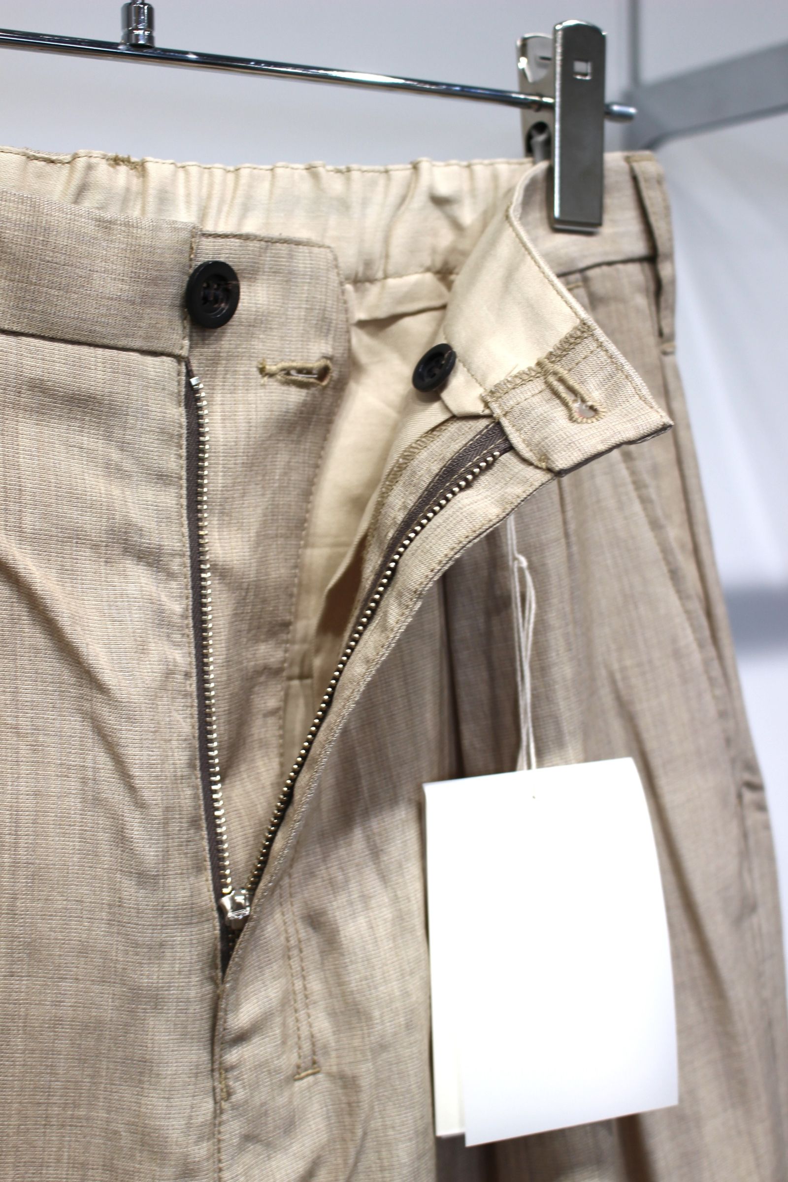 LAYERED TAILORED JACKET | HAKEME WIDE SLACKS | BEIGE | セットアップ