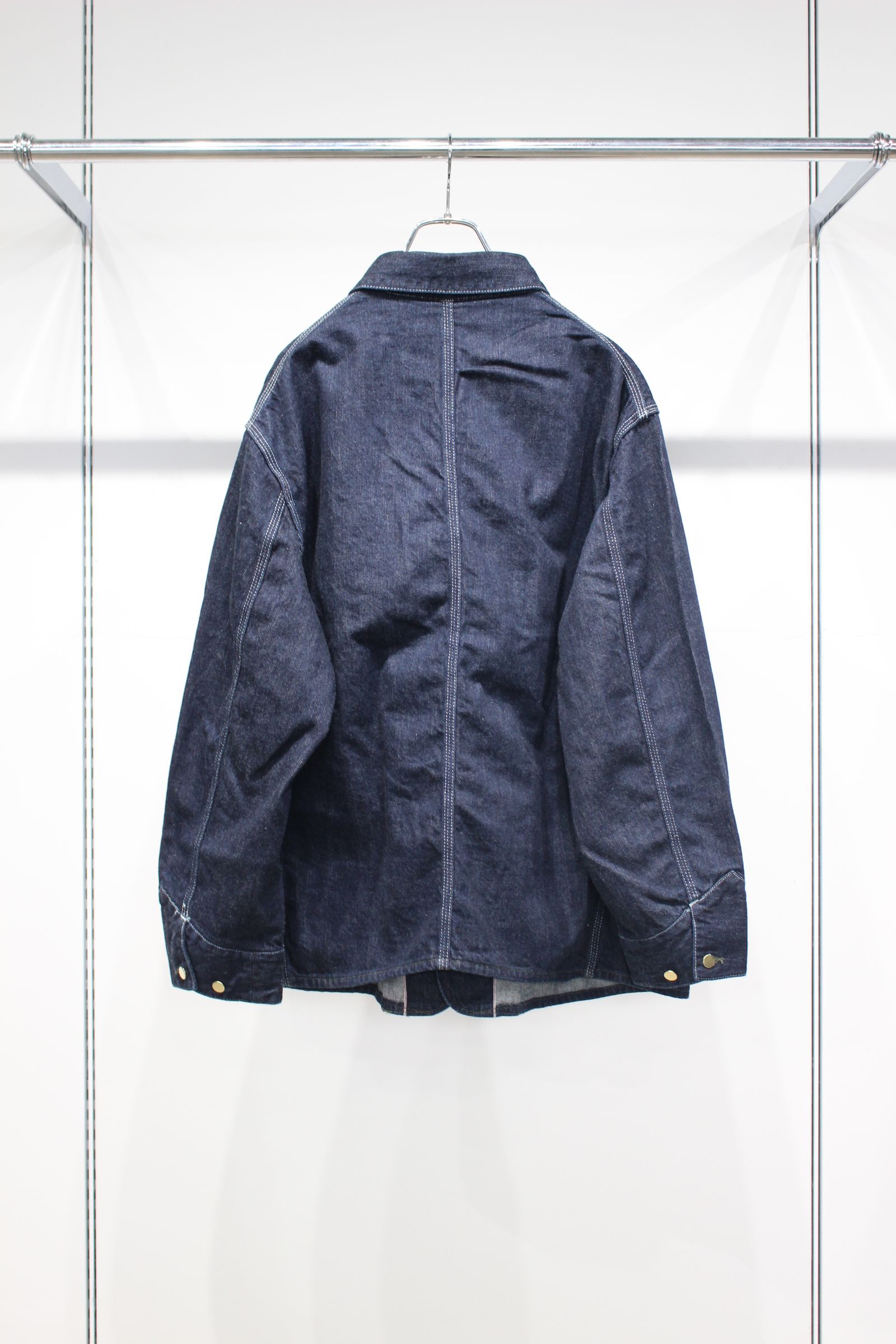 ZIMBABWE COTTON SHUTTLE DENIM 1st HERCULES COVERALL | NAVY | カバーオール