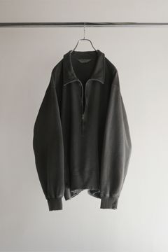 HALF ZIP SWEAT SHIRT | BLACK | スウェット