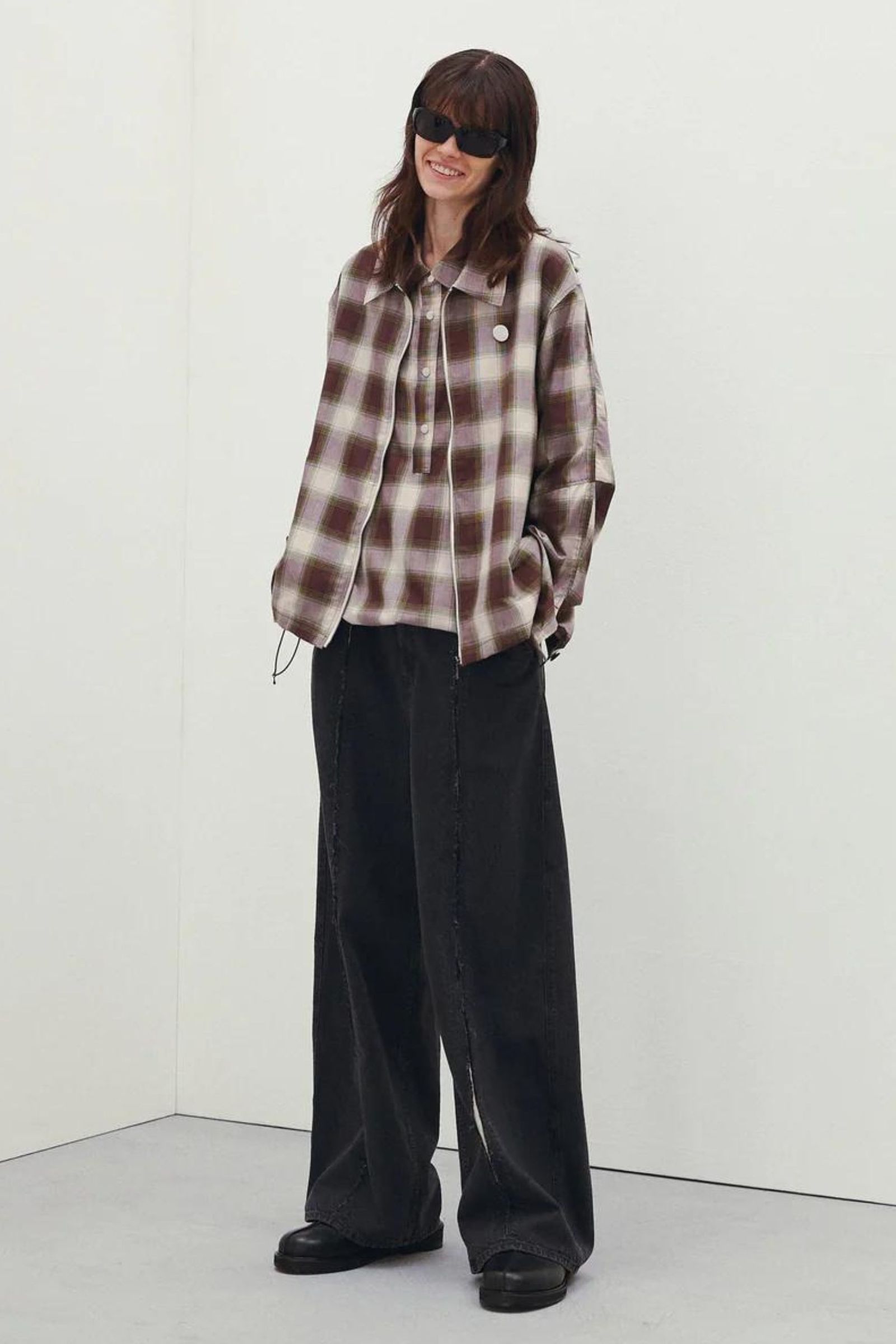 CUTTING WIDE DENIM | BLACK | デニム