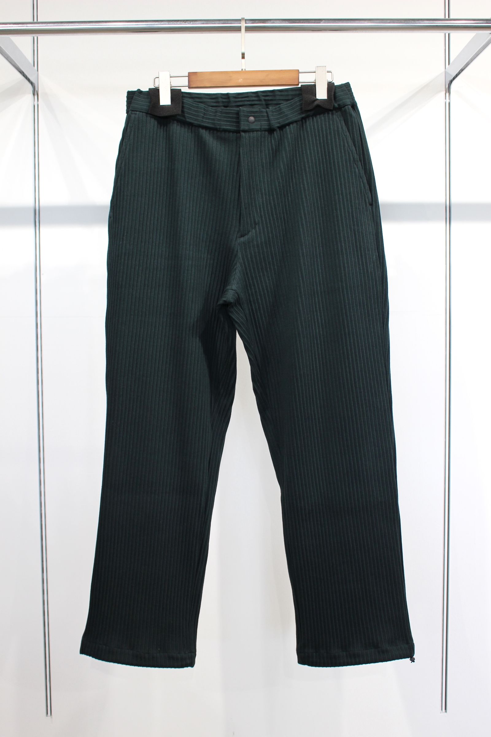 ACCORDION RIB EASY PANTS/リブイージーパンツ