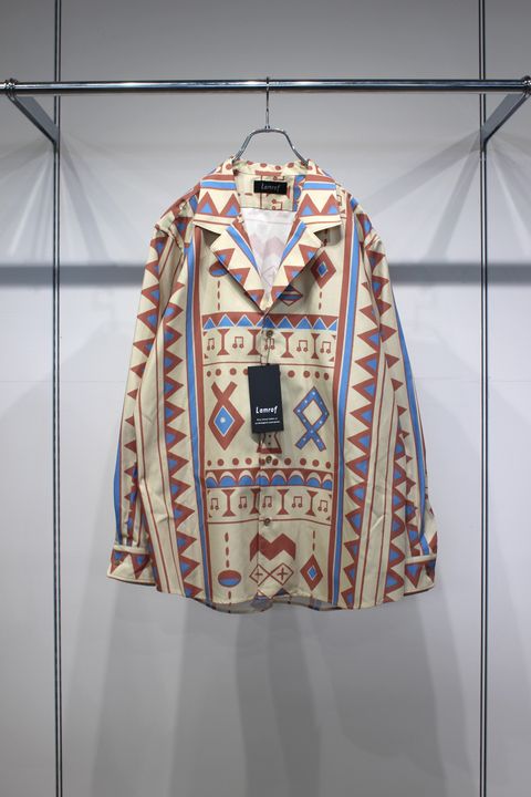Neo-African Textile Shirt | BEIGE | シャツジャケット
