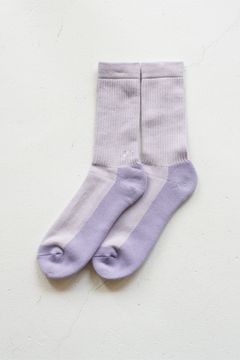 2TONE LOGO SOCKS/PURPLE