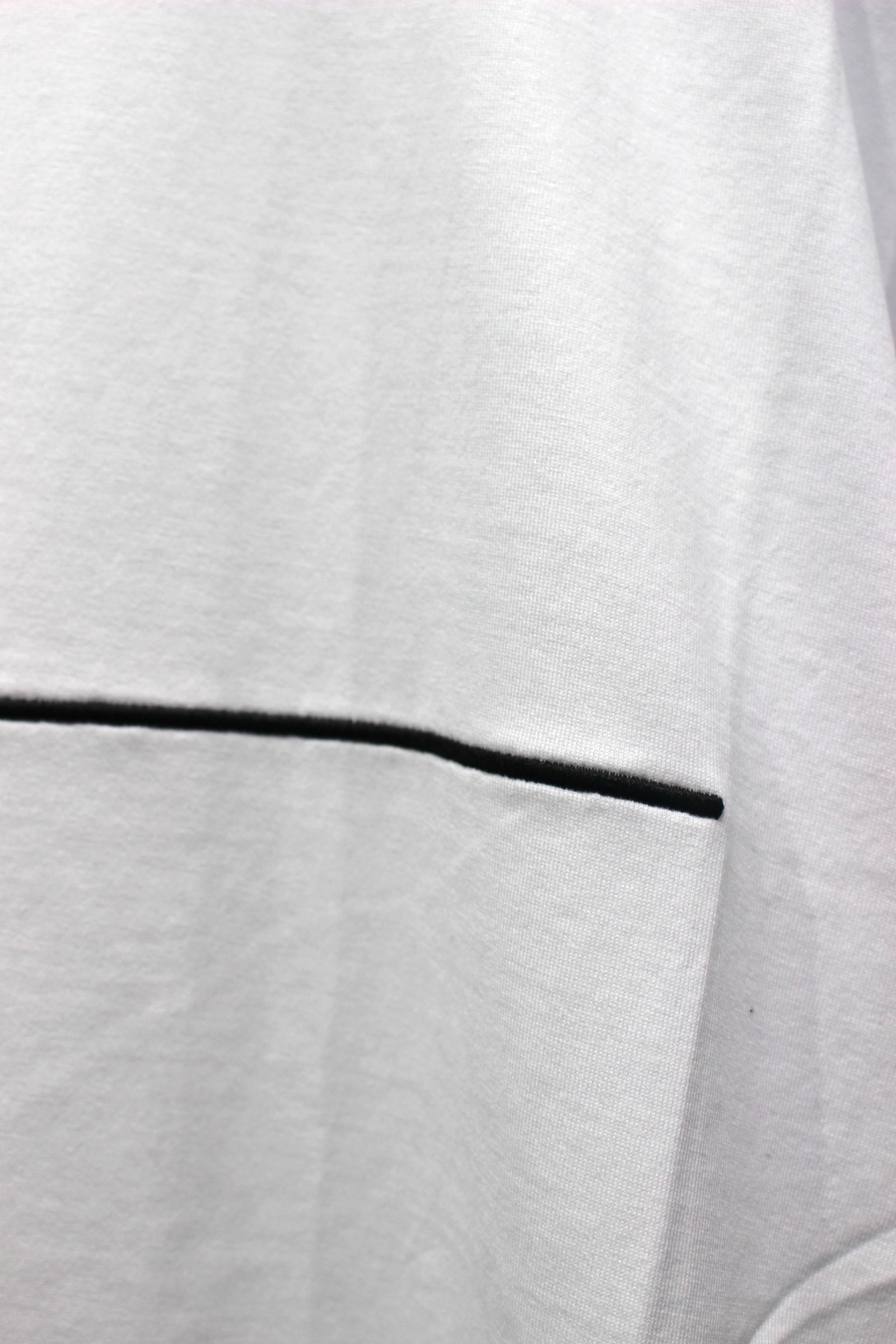 MERCERIZATION JERSEY EMBROIDERY T-SHIRT | WHITE | Line | カットソー
