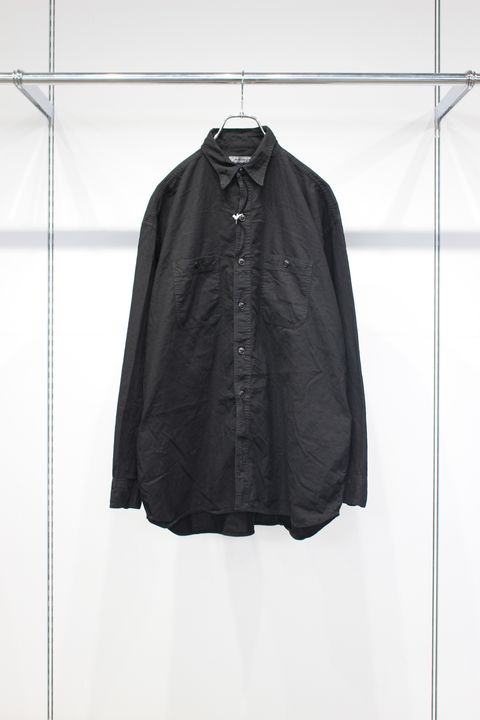 BLACK SURFAR GARMENT DYE HYPER BIG MIL WORK SHIRTS TYPE2 | BLACK | シャツ