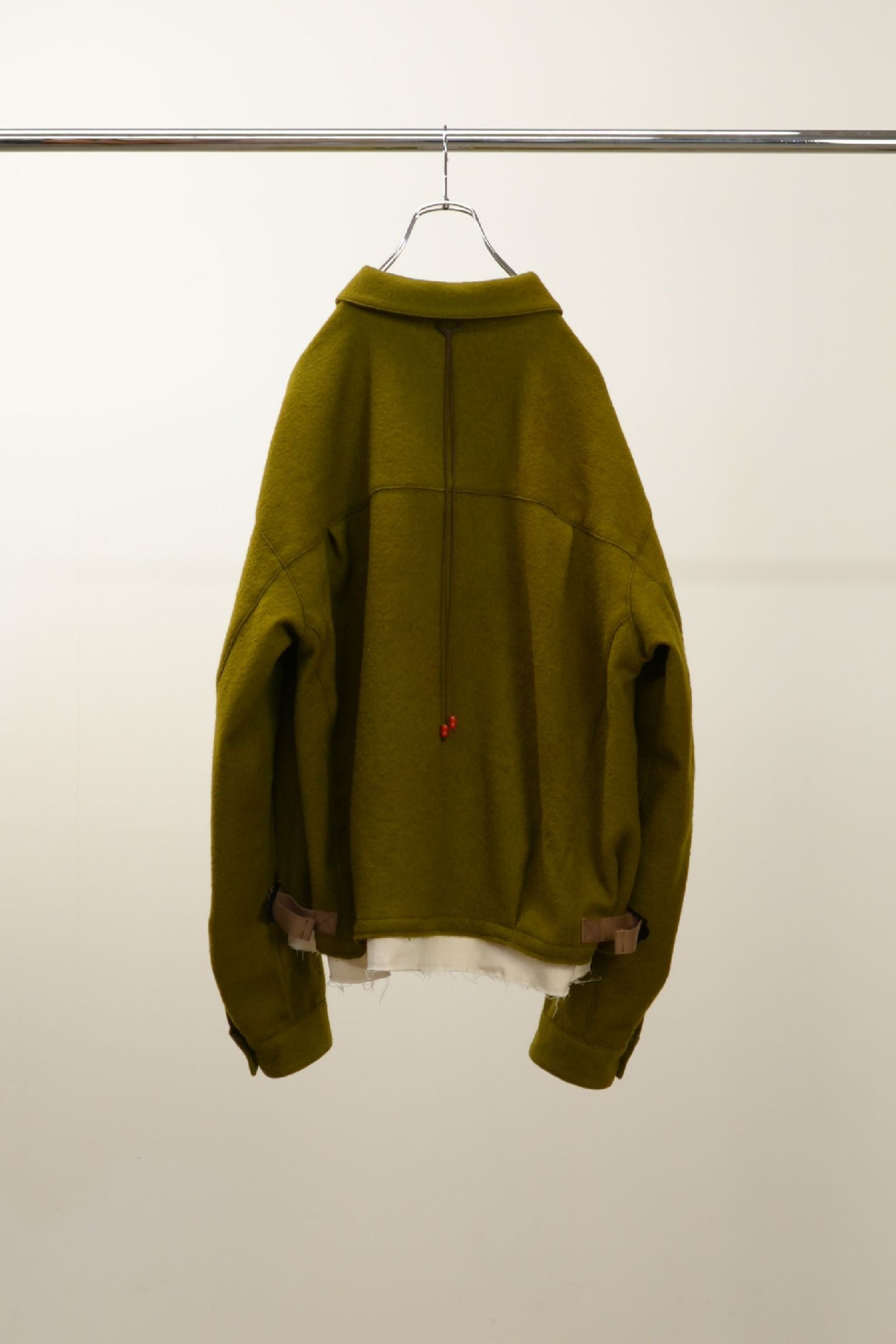 SHRINK WOOL LAYERING JACKET | OLIVE | レイヤリングジャケット