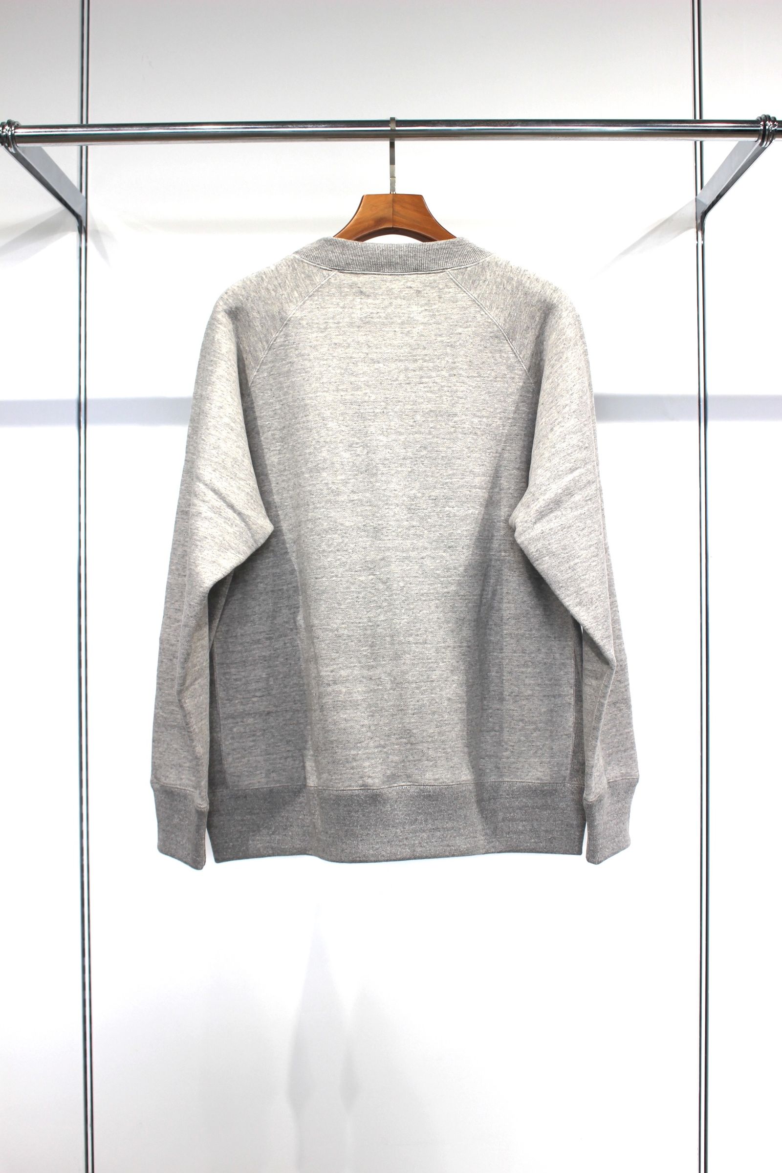 RAFFY HIGH-CREW NECK P/O -brushed- | GRAY | スウェット