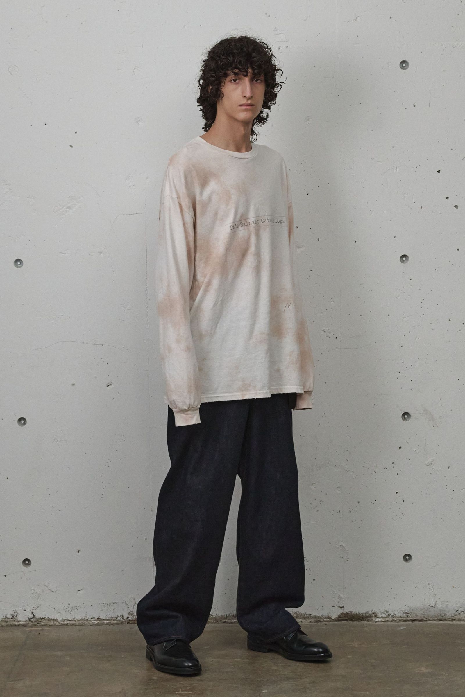 UNEVENNESS CATS AND DOGS LS | PINK | カットソー