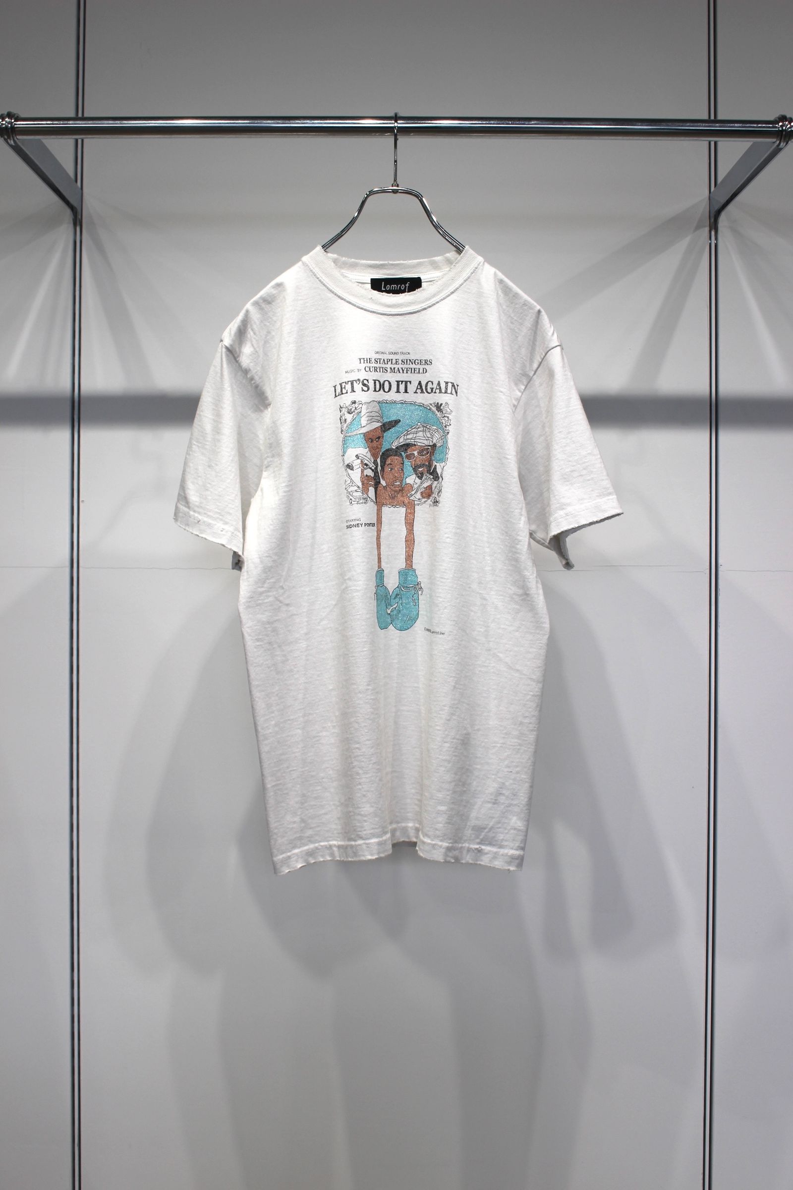 【とろみ】ロベルターバルディーニ　シャツ　波模様　白黒　M 総柄 セール】【BENDER TOKYO】レトロ 総柄プリント レギュラーカラー