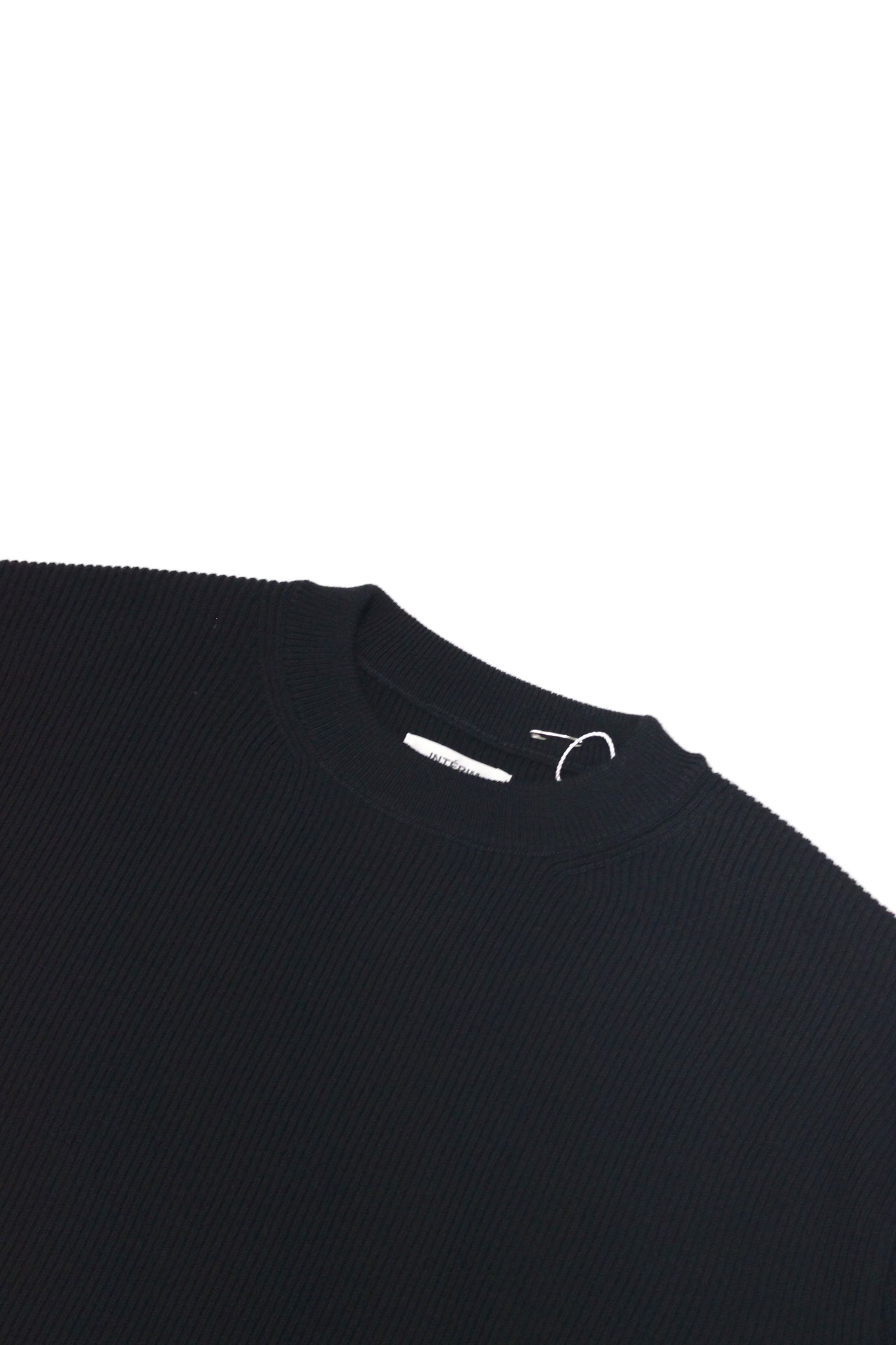 HARD TWISTED WOOL RIB CREW SWEATER/ウールリブニット