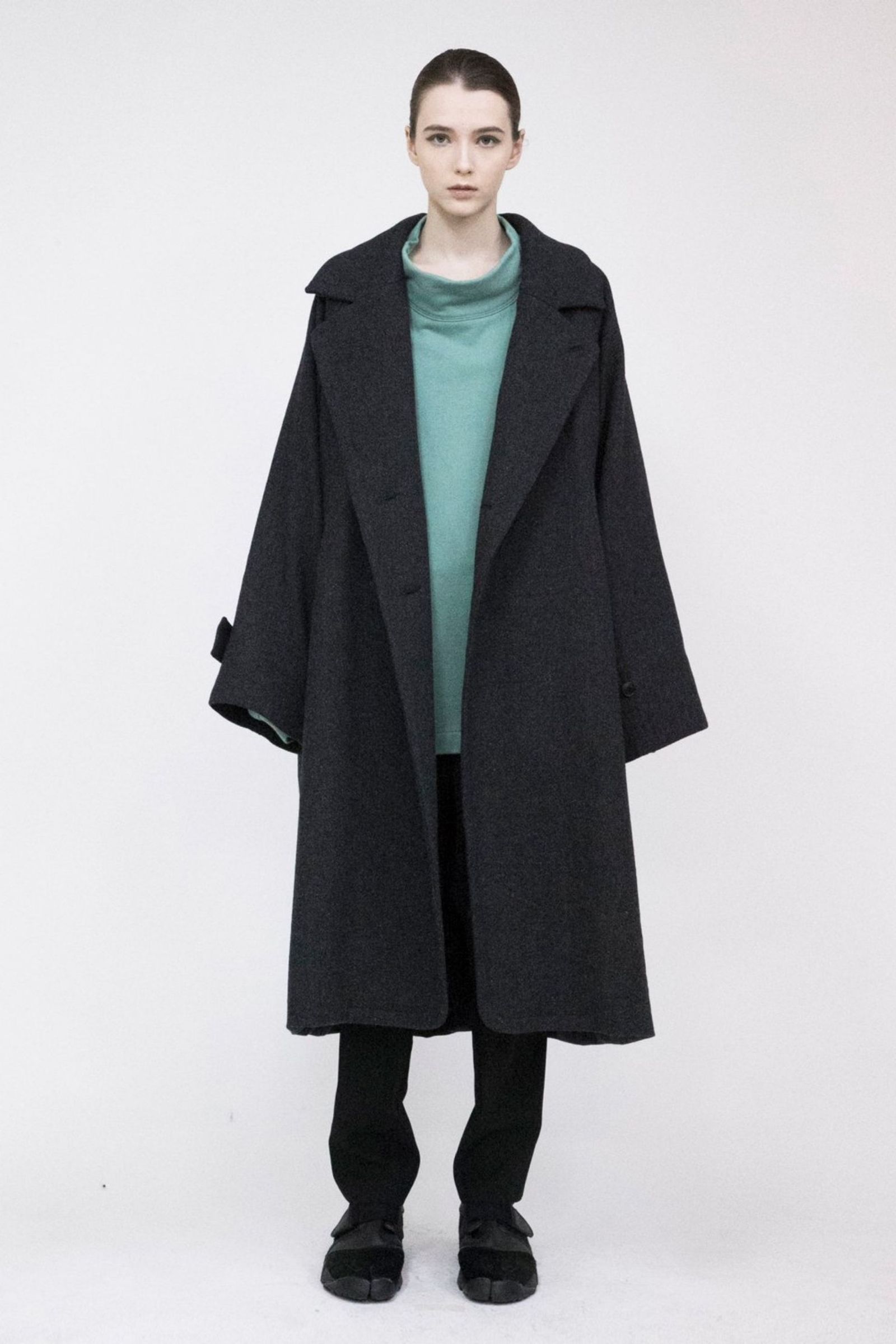 人気商品販売中 新品同様 VOAAOV WOOL LONG COAT サイズ0 GRY laverite.mg