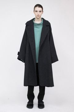 Yabure Oil Cut Wool Long Coat/ロングコート