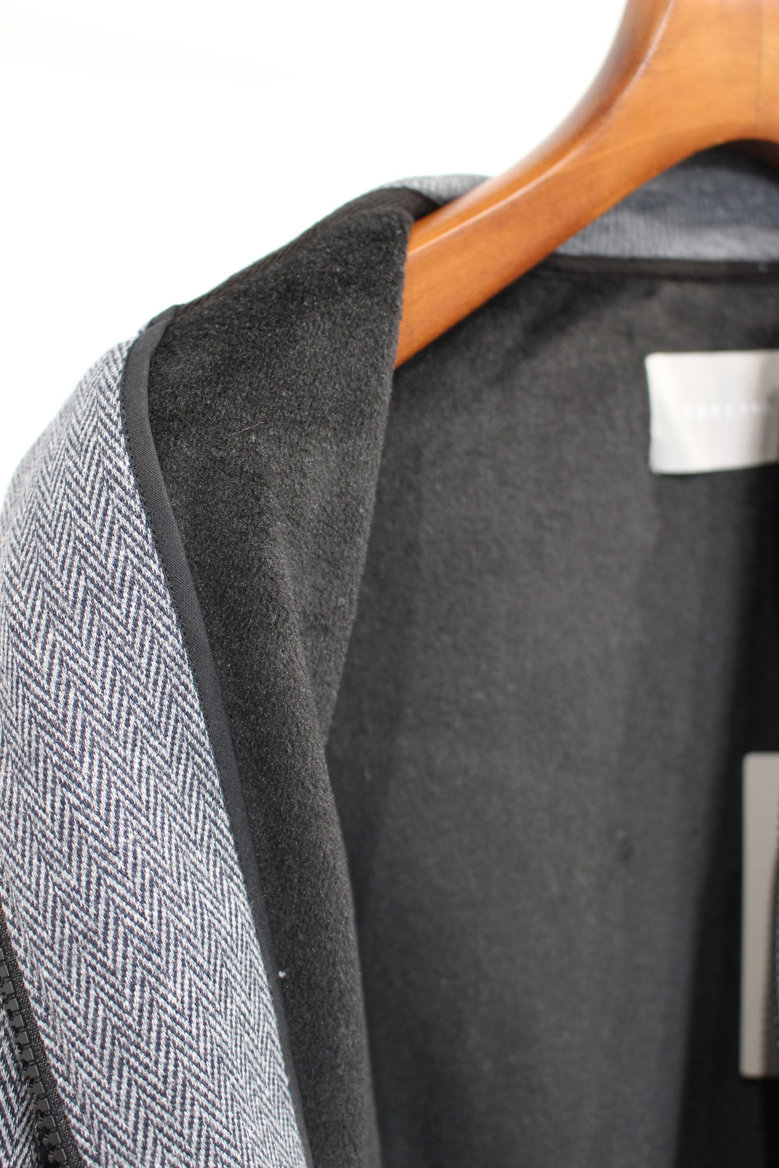 BLANKET ZIP-UP JACKET/CHARCOAL.H