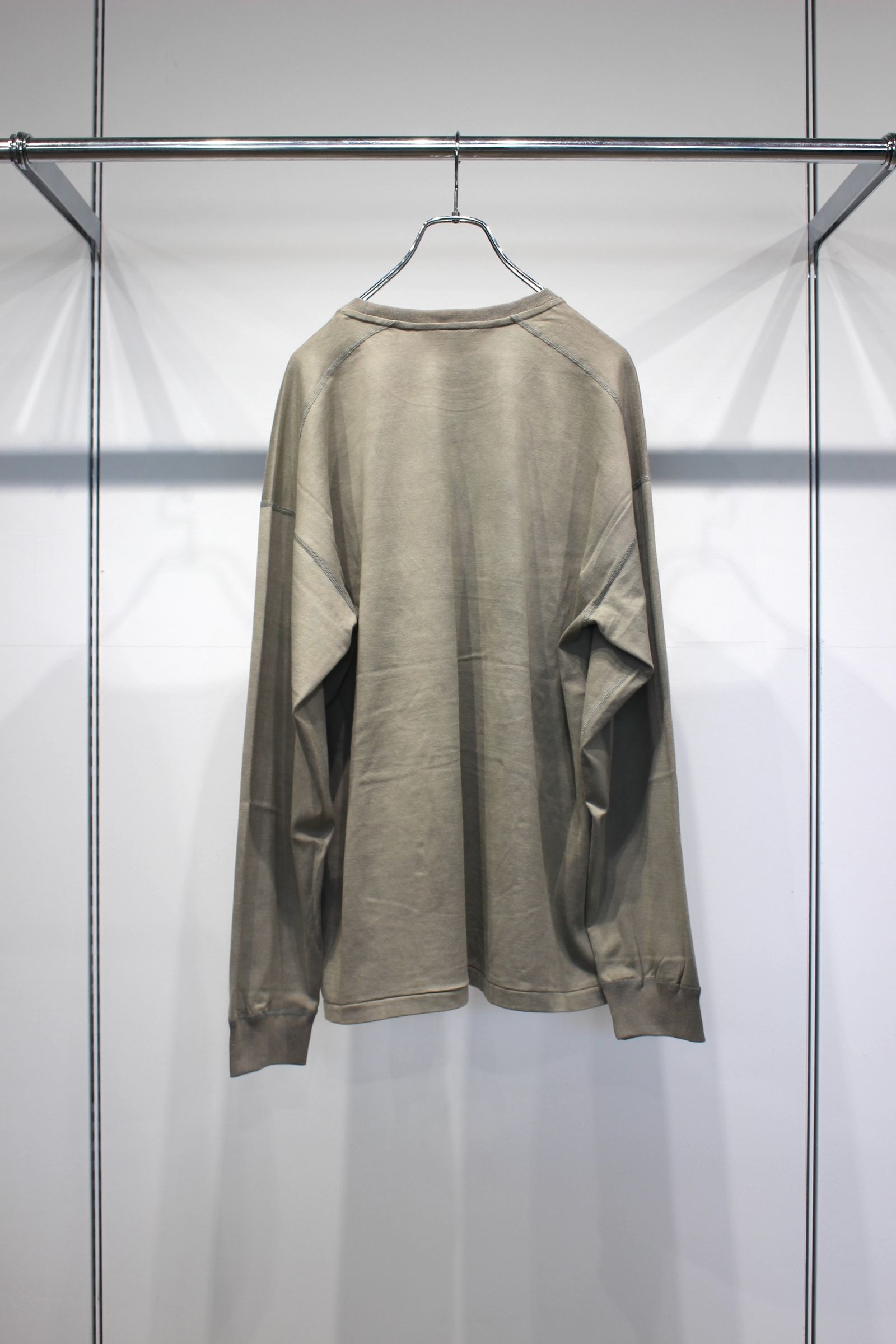 ANCELLM - UNEVENNESS LS T-SHIRT | GRAY | カットソー | NapsNote