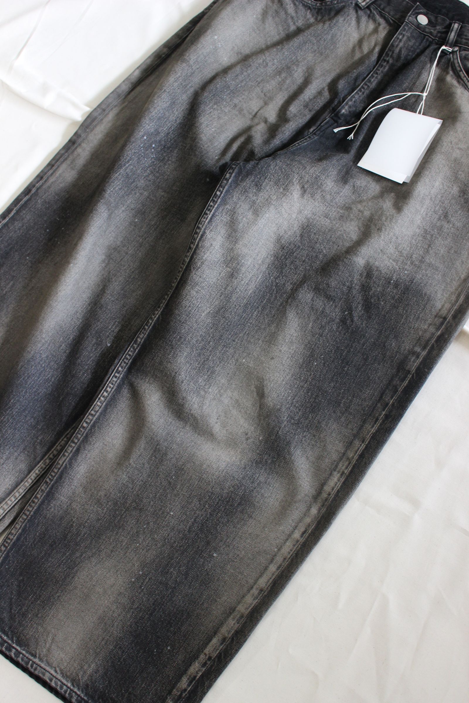 AGING WIDE 5P DENIM PANTS | BLACK | デニム