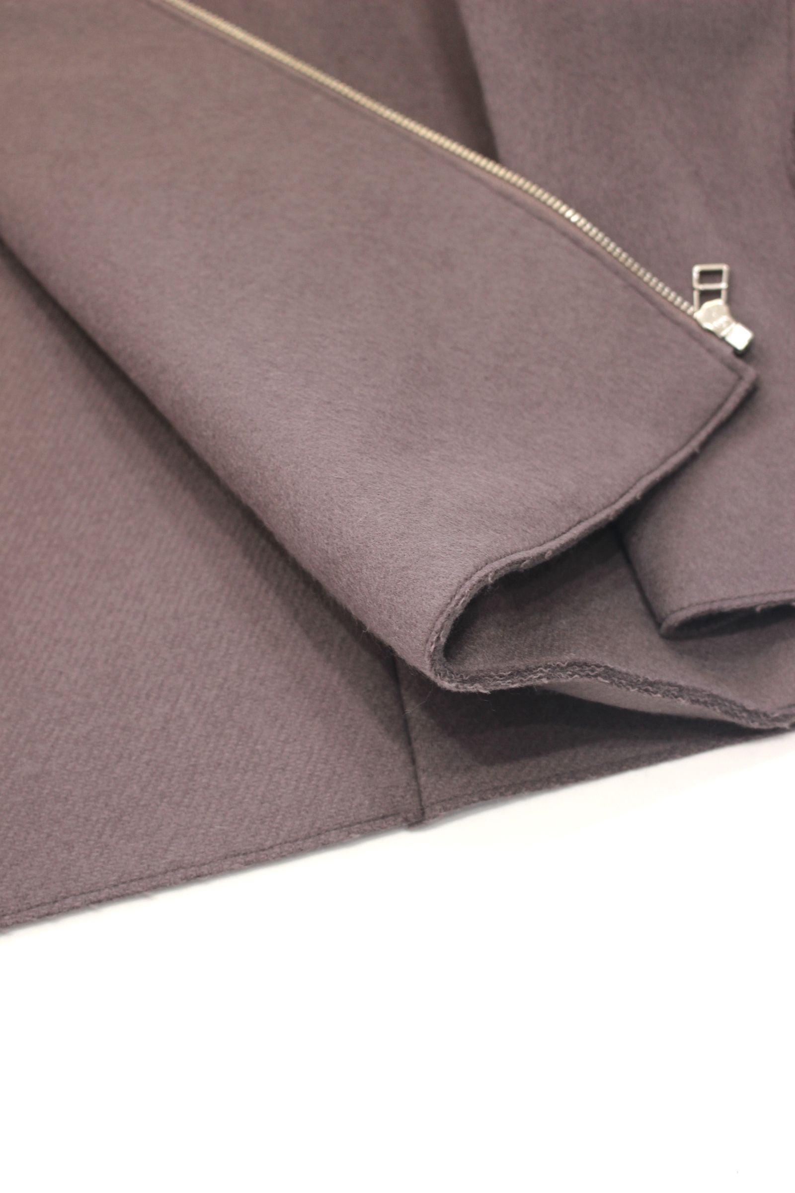 PECOLAMB DOUBLE BEAVER WOOL HI-NECK ZIP BLOUSON/ハイネックジップブルゾン