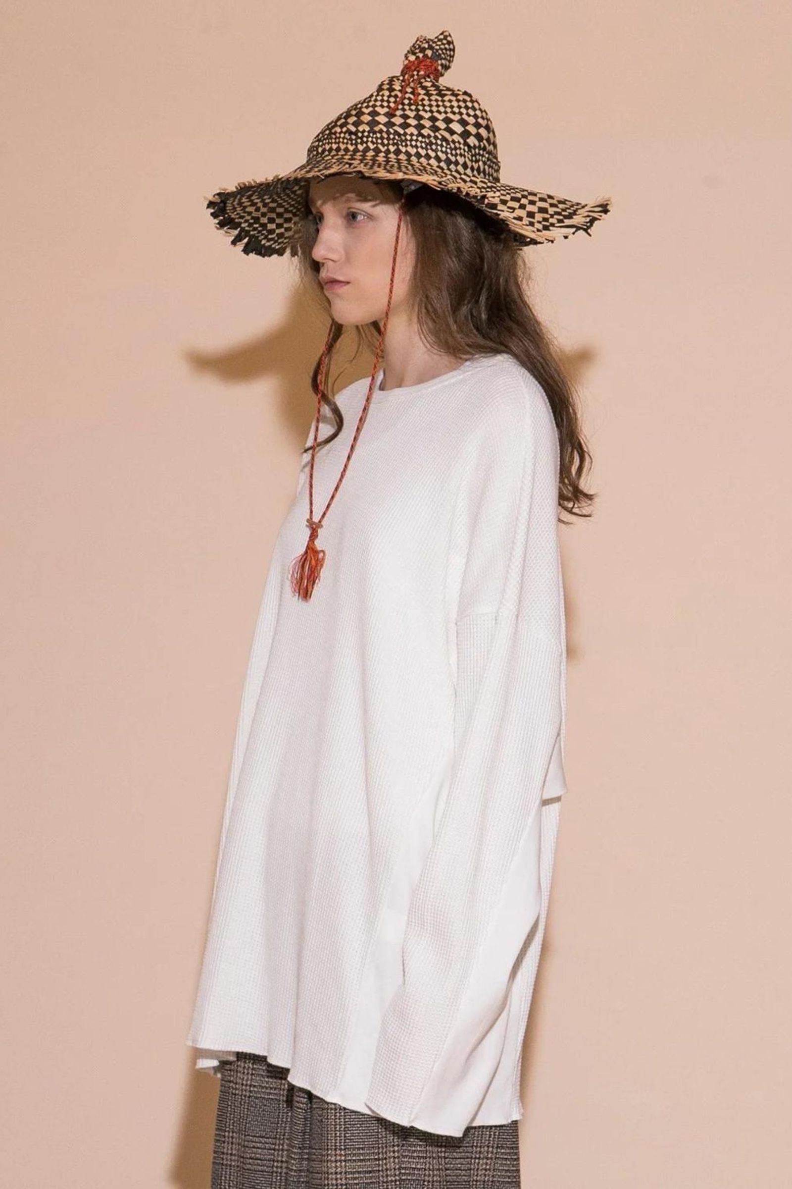 WAFFLE LONG SLEEVE PULLOVER | WHITE | カットソー