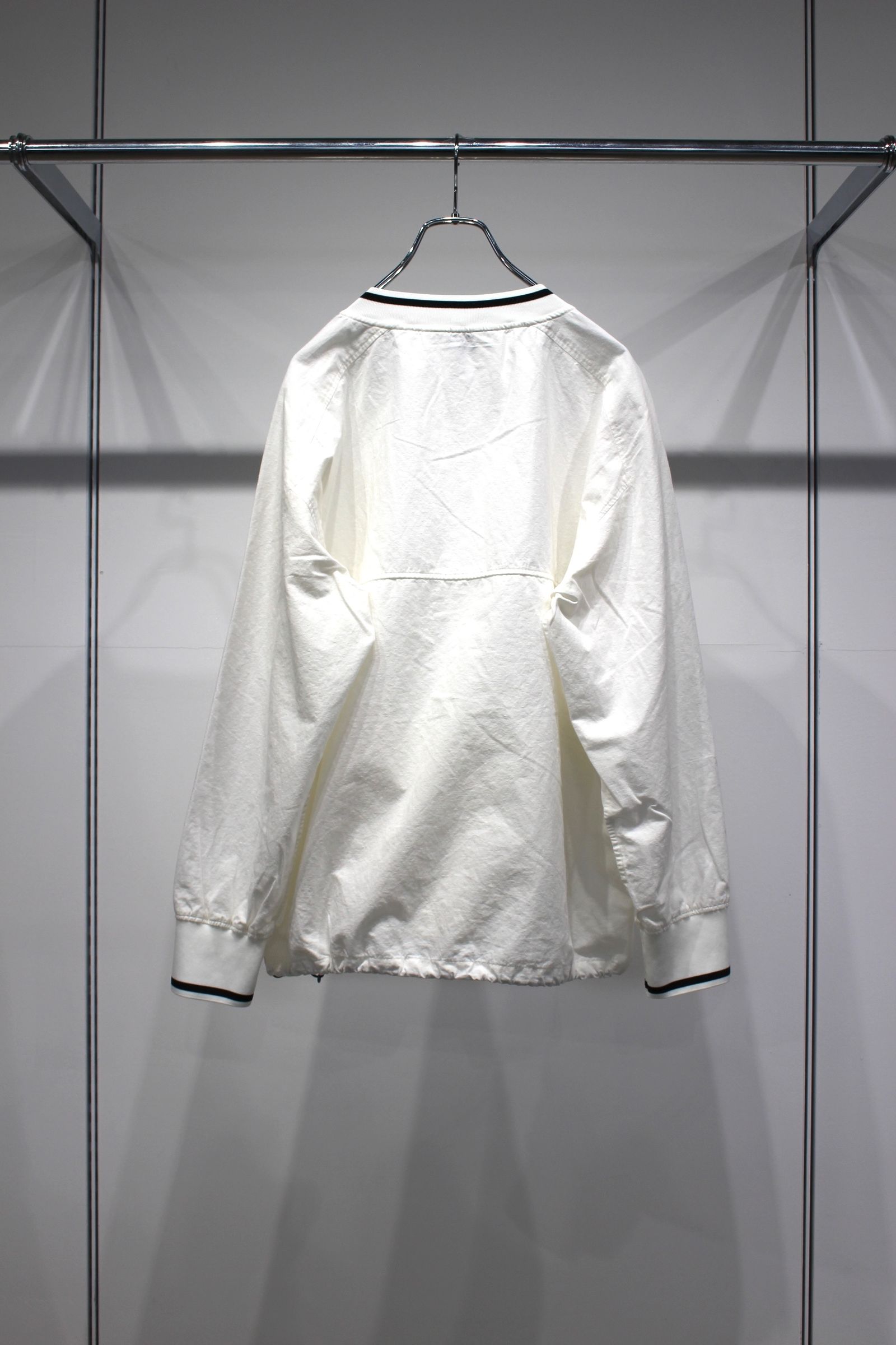 ANCELLM - C/N PULLOVER SHIRT | WHITE | プルオーバーシャツ