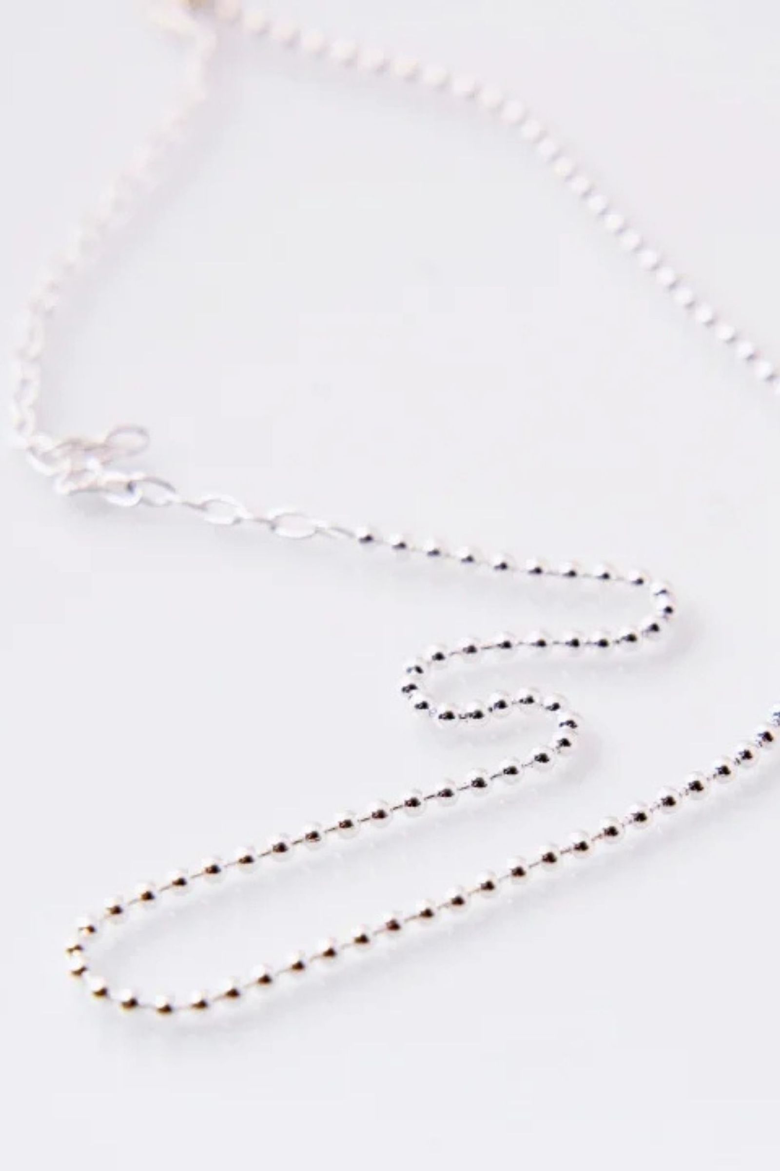 JieDa - 925 SILVER BALL SWITCHING NECKLACE | SILVER925