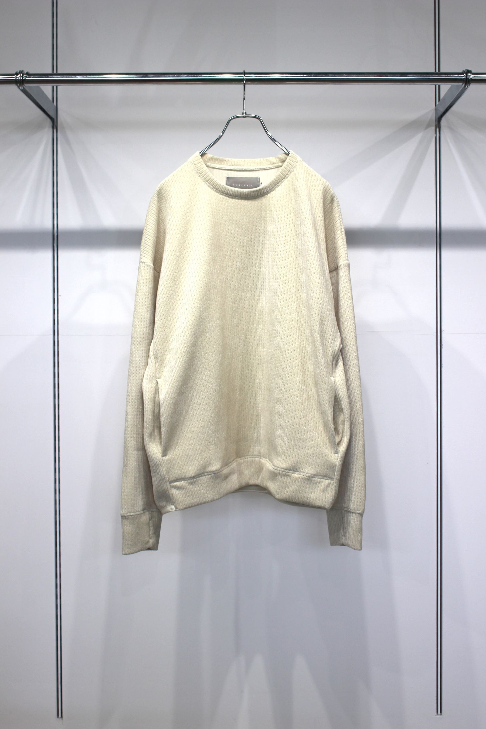 MOLLE YARN STRIPE KNIT P/O CREW-NECK | IVORY | カットソー