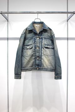 [ラスト1点] CLASSIC VINTAGE "2ND" SHUTTLE DENIM SIDE PANEL JACKET | C.NAVY | デニムジャケット
