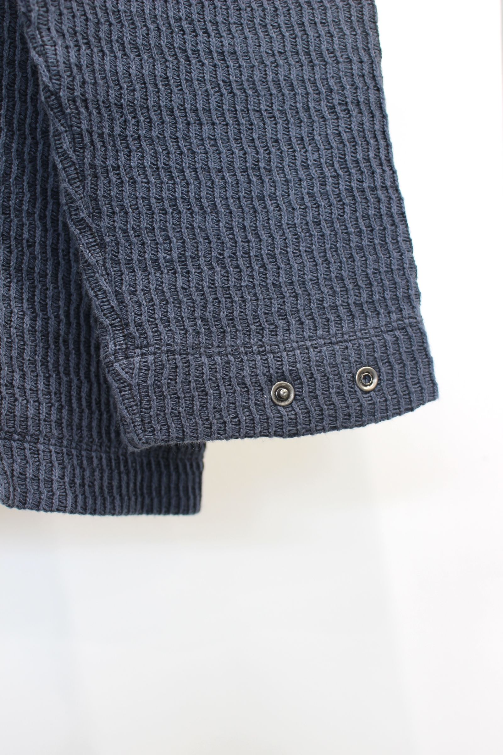 3D WAFFLE CARDIGAN | STEEL GRAY | カットソー