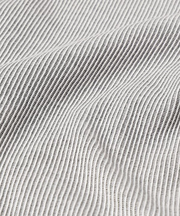 TUCK CORD WAFFLE CARDIGAN/WHITE/BLACK