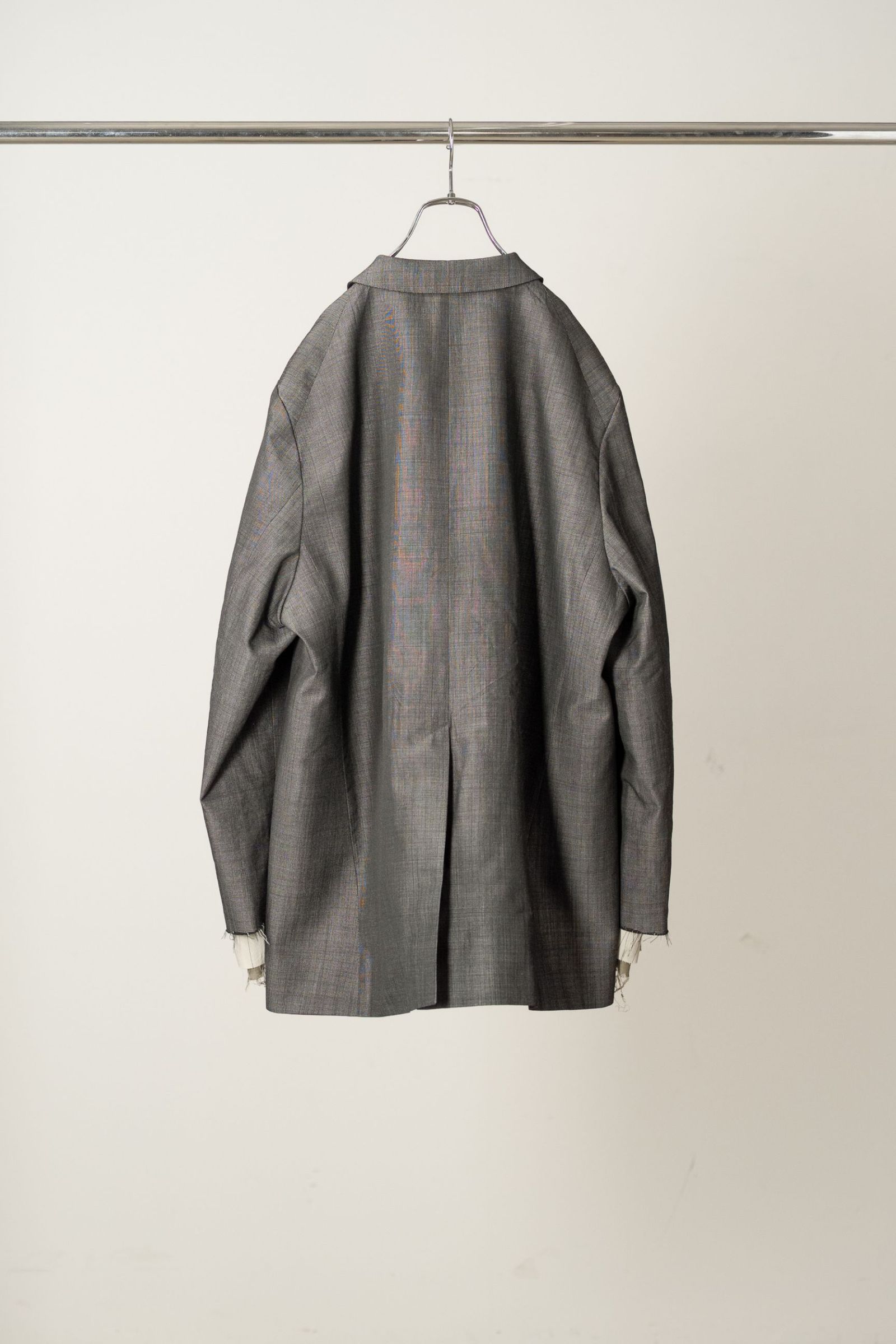 LAYERED TAILORED JACKET | HAKEME WIDE SLACKS | BLACK | セットアップ
