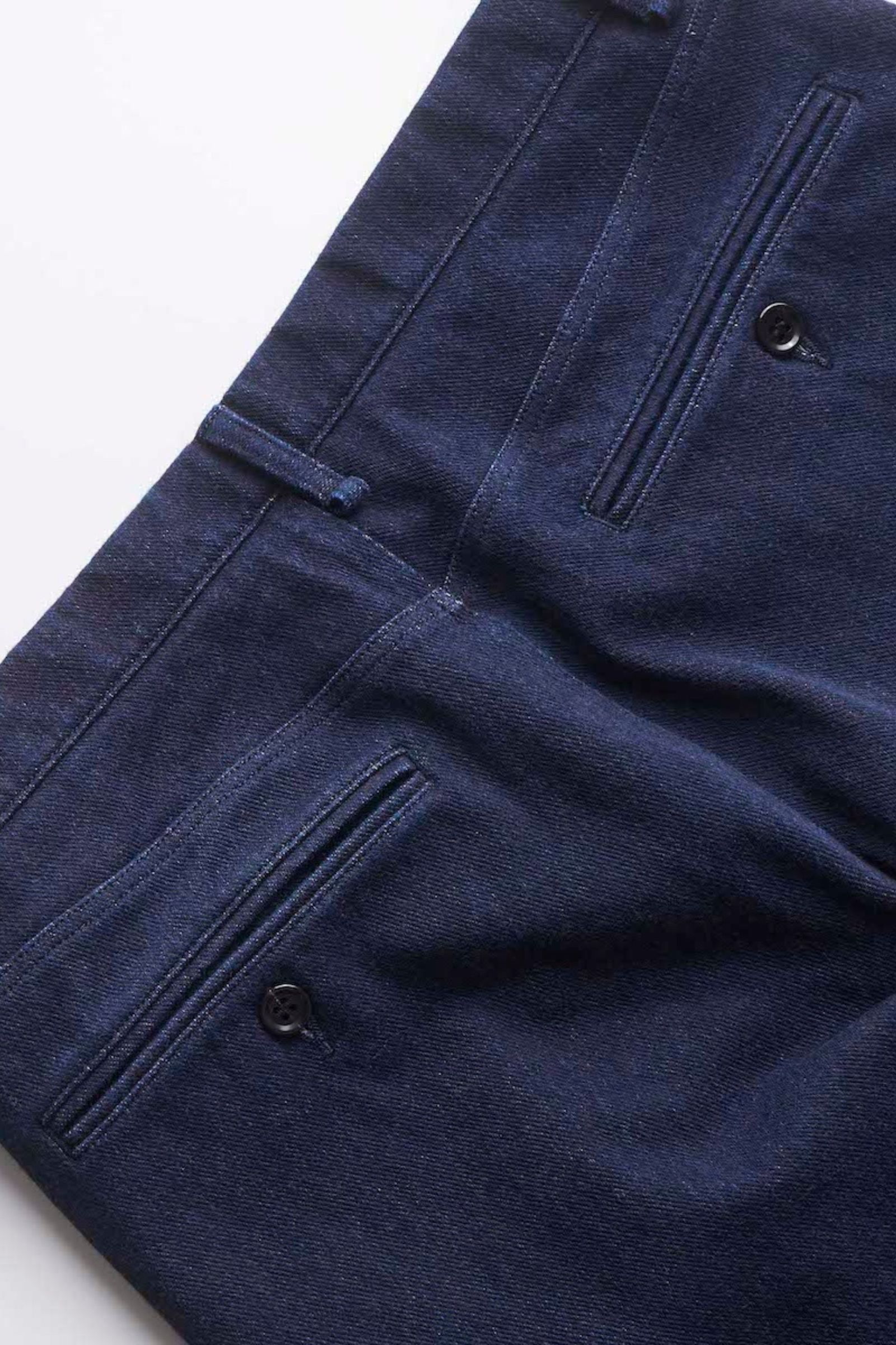 INDIGO SLIM FIT TROUSERS -ONE WASHED-/WASHED INDIGO