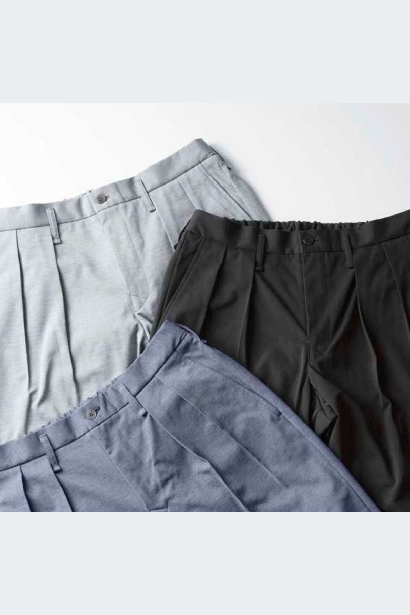 BACK EZ 2TUCK TROUSERS/イージースラックス