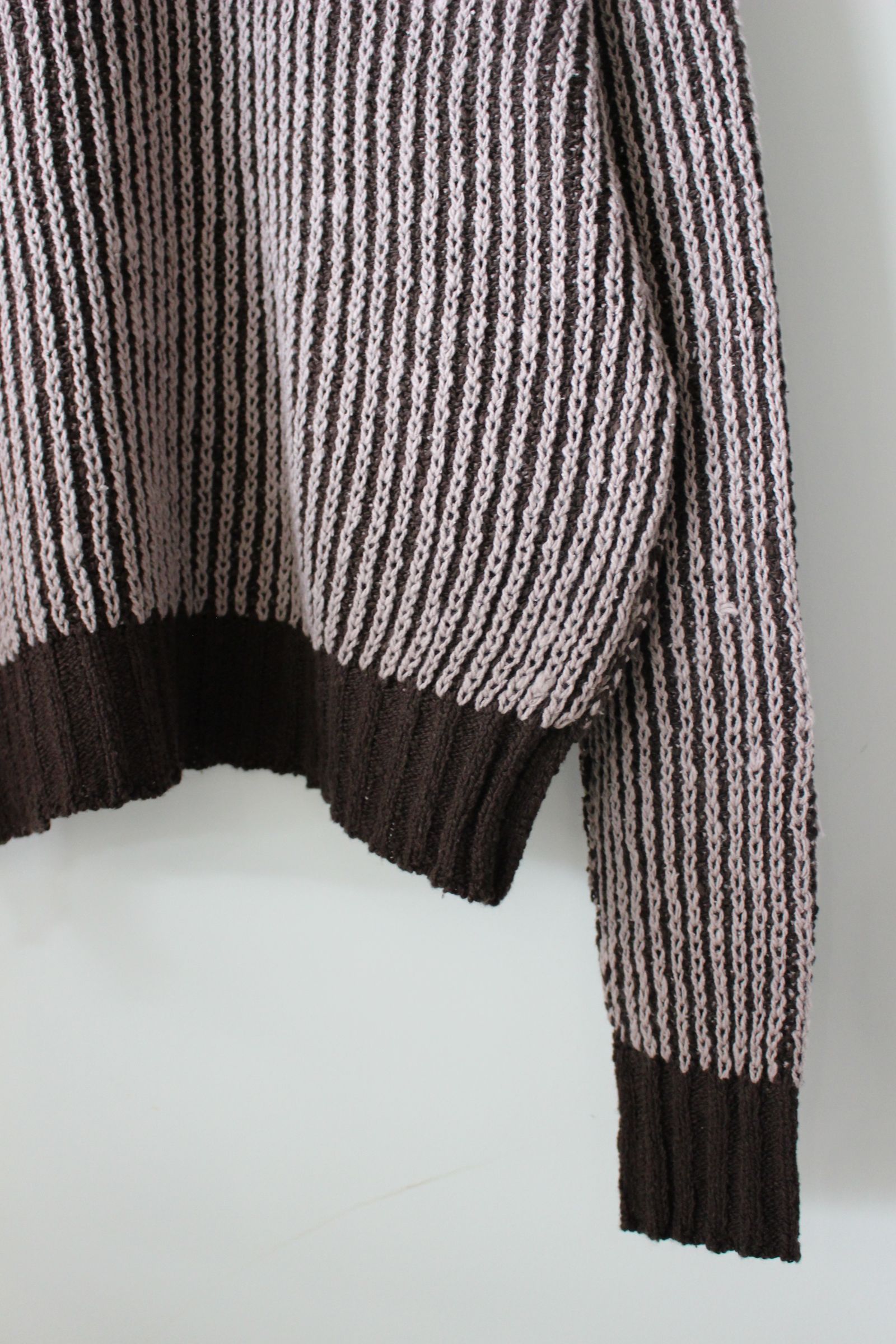 OVER CORD KNIT/D.BROWN