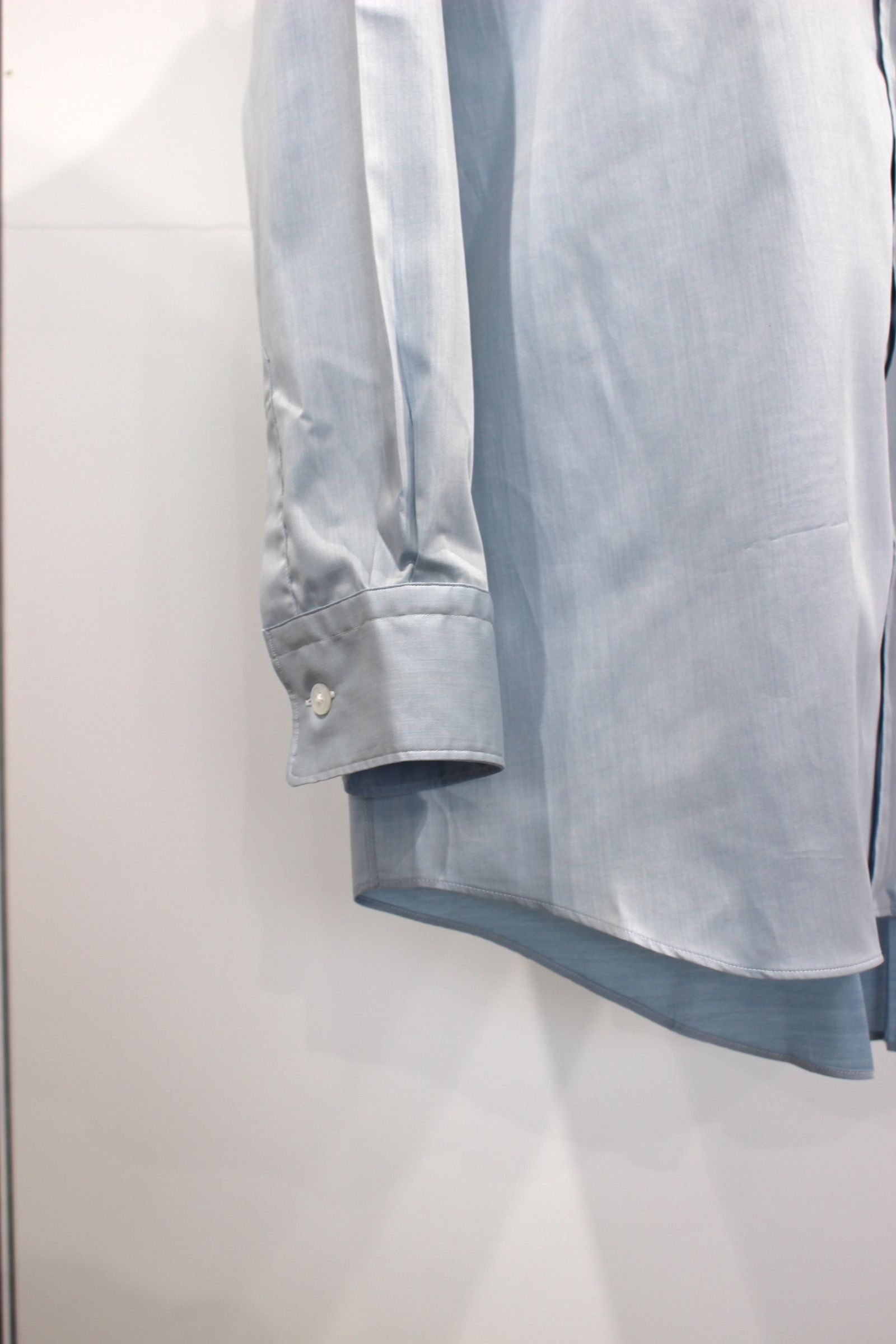 200/2 SUPIMA TWILL REGULAR COLLAR SHIRT/L.BLUE