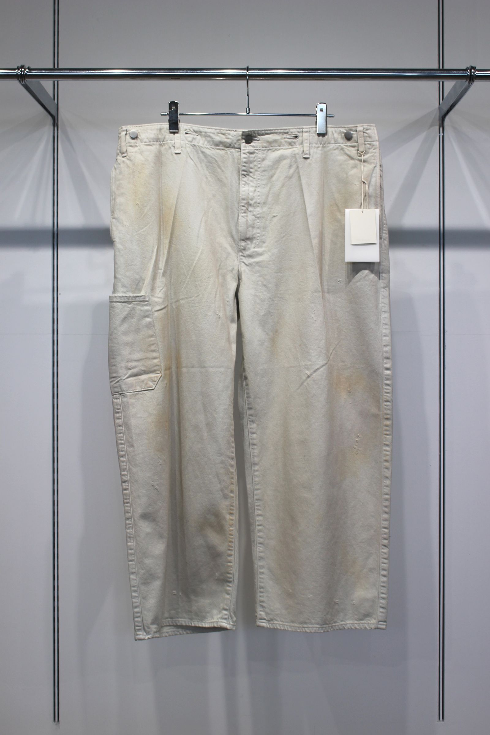 DENIM PAINTER PANTS | G.WHITE | ペインターパンツ