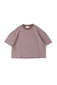 BORDER S/S WIDE T-SHIRT/カットソー