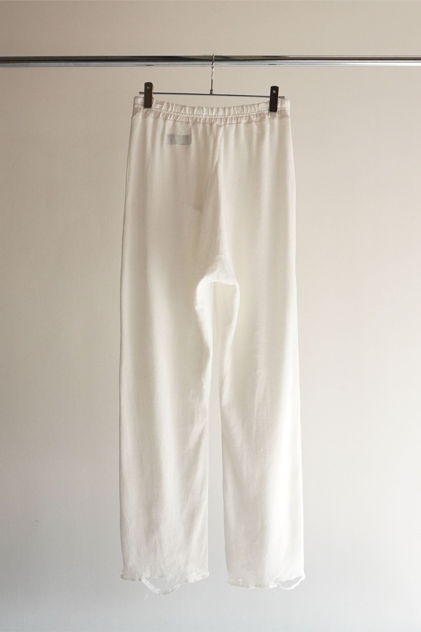 DAMAGE WAFFLE EASY PANTS | WHITE | ワッフルパンツ