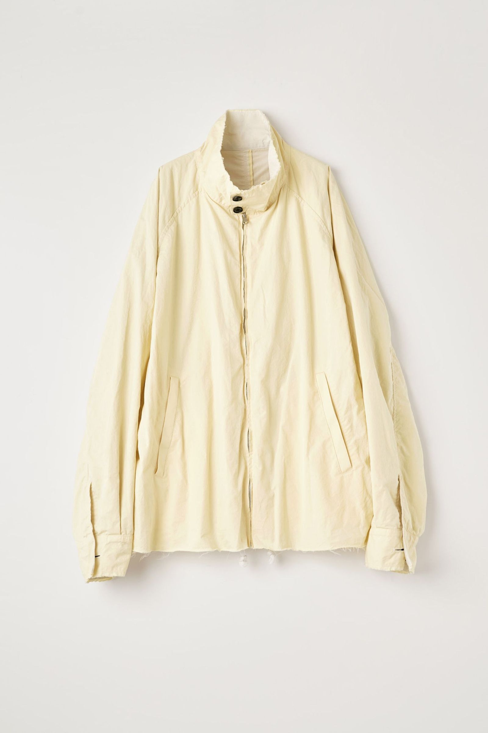 REVERSIBLE HARRINGTON JACKET : IRREGULAR INSIDE OUT | OFF - YELLOW | リバーシブルブルゾン