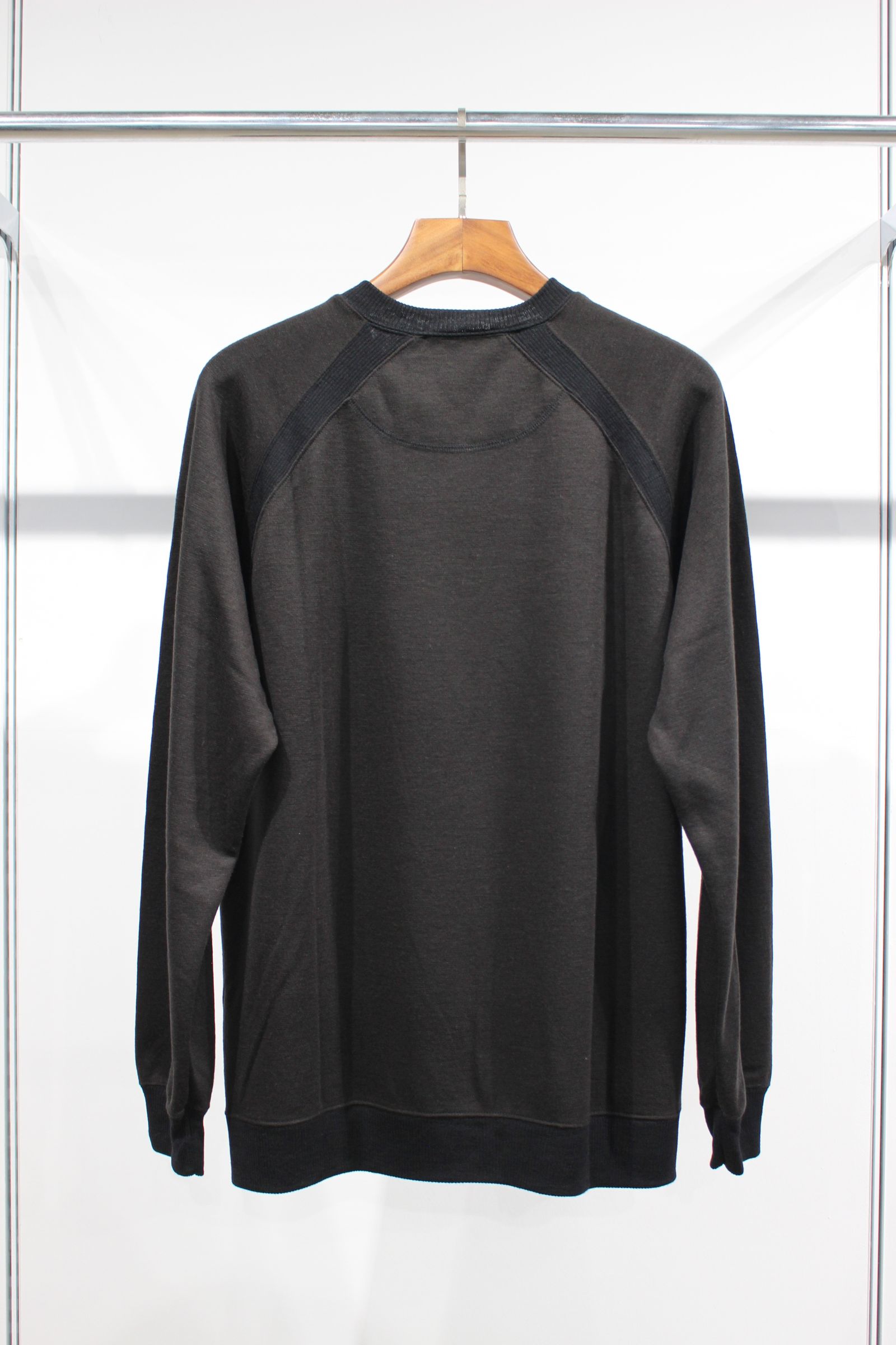 [ラスト1点] SOFT WOOL KNIT-SAWN PULLOVER | BLACK | ニット