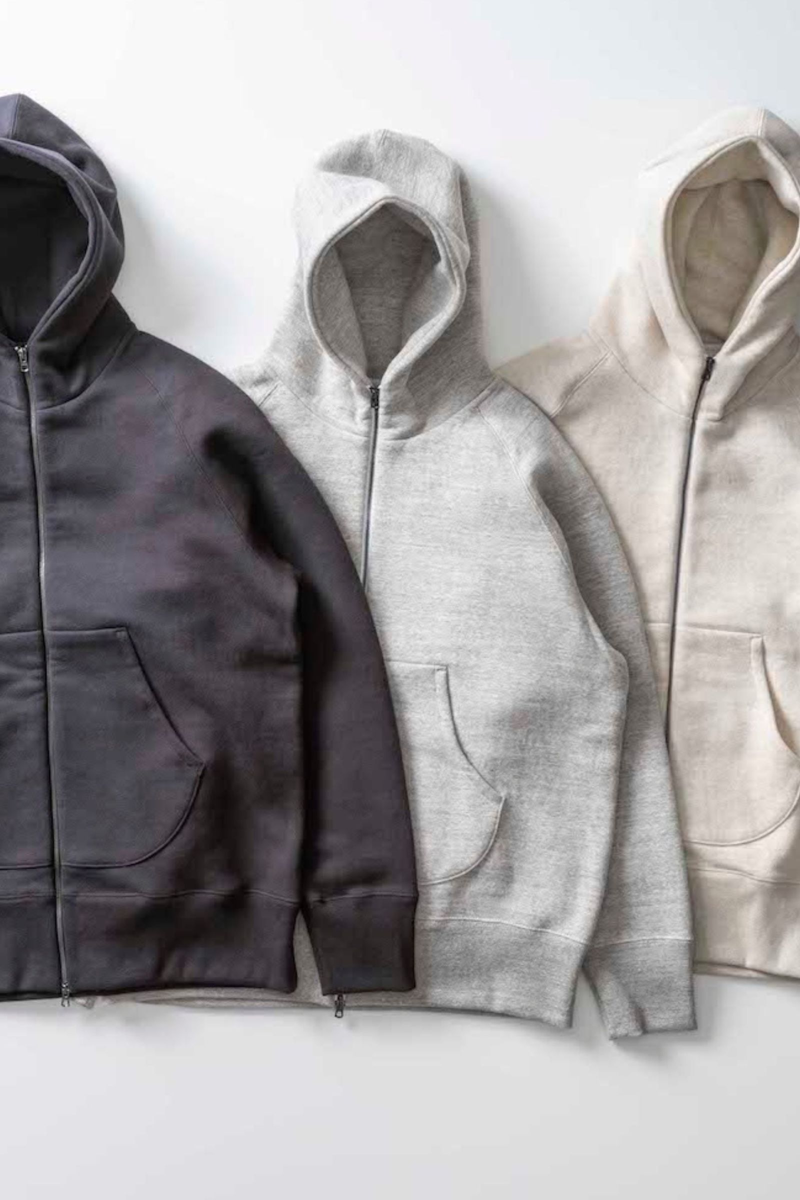 RAFFY ZIP PARKA/LT.GRAY