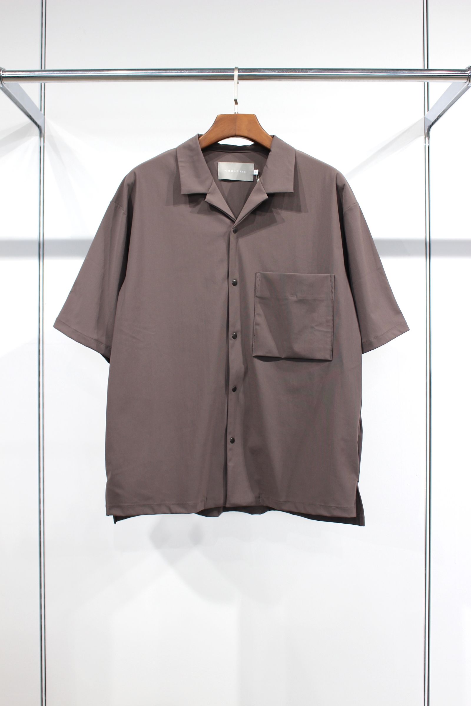 SPLIT RAGLAN SHIRT -solid-/D.TAUPE
