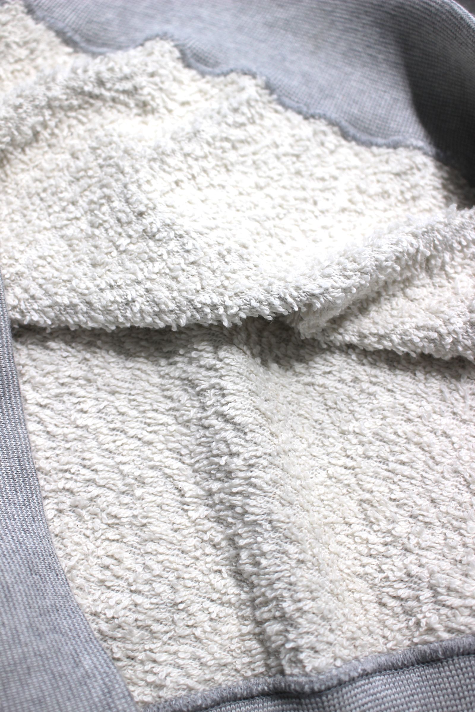 HYPER BIG V-GAZETTE LOOP WHEEL SIDE SEAMLESS SWEAT SHIRT/A.GRAY