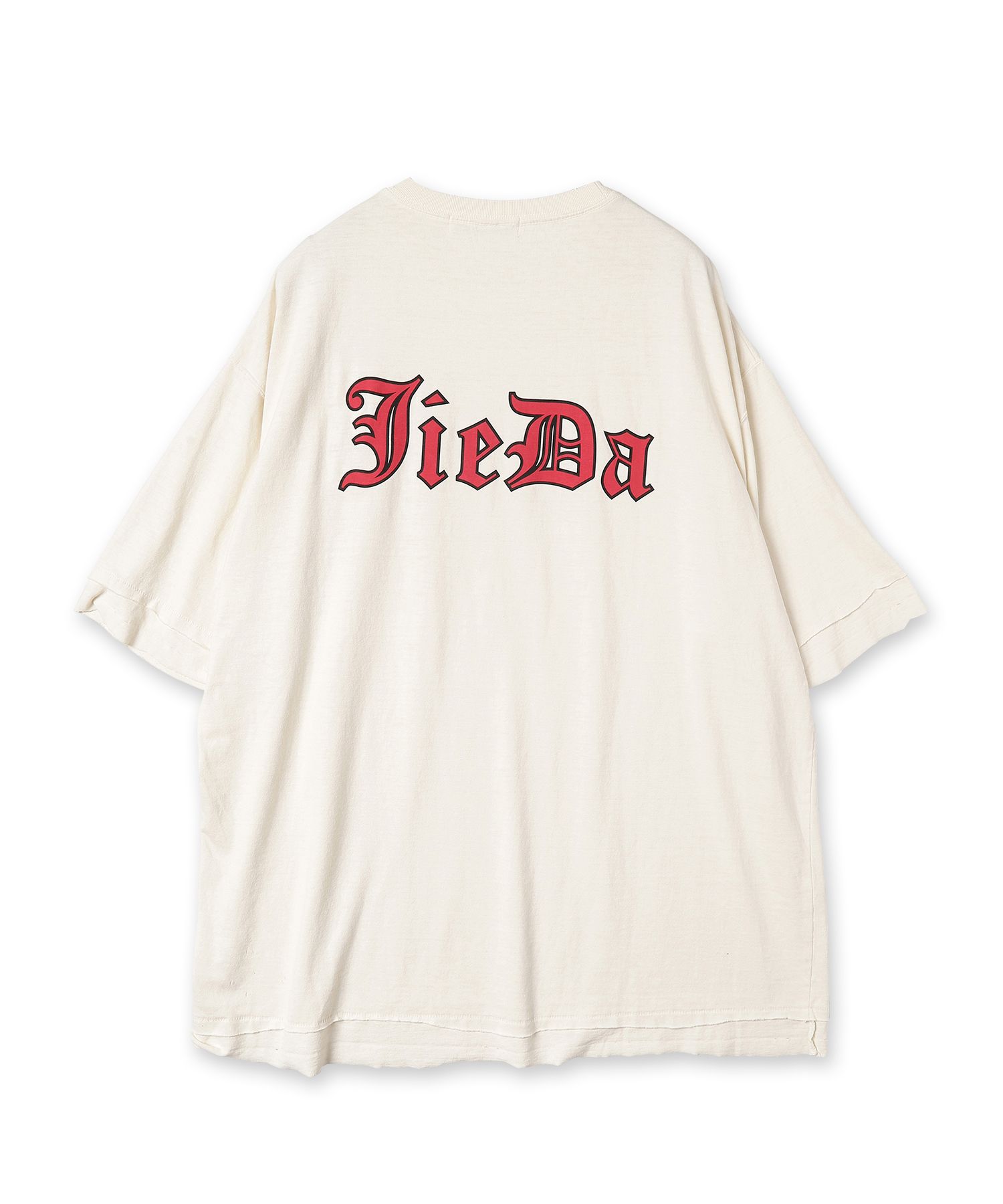 DAMAGE GOTHIC PIGMENT TEE | IVORY | Tシャツ